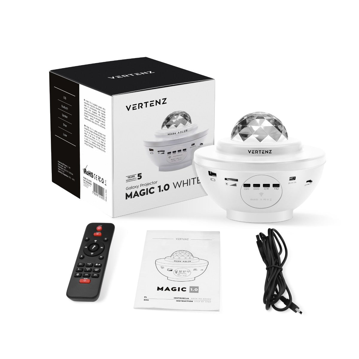 Proiettore di stelle VERTENZ Magic 10 White
