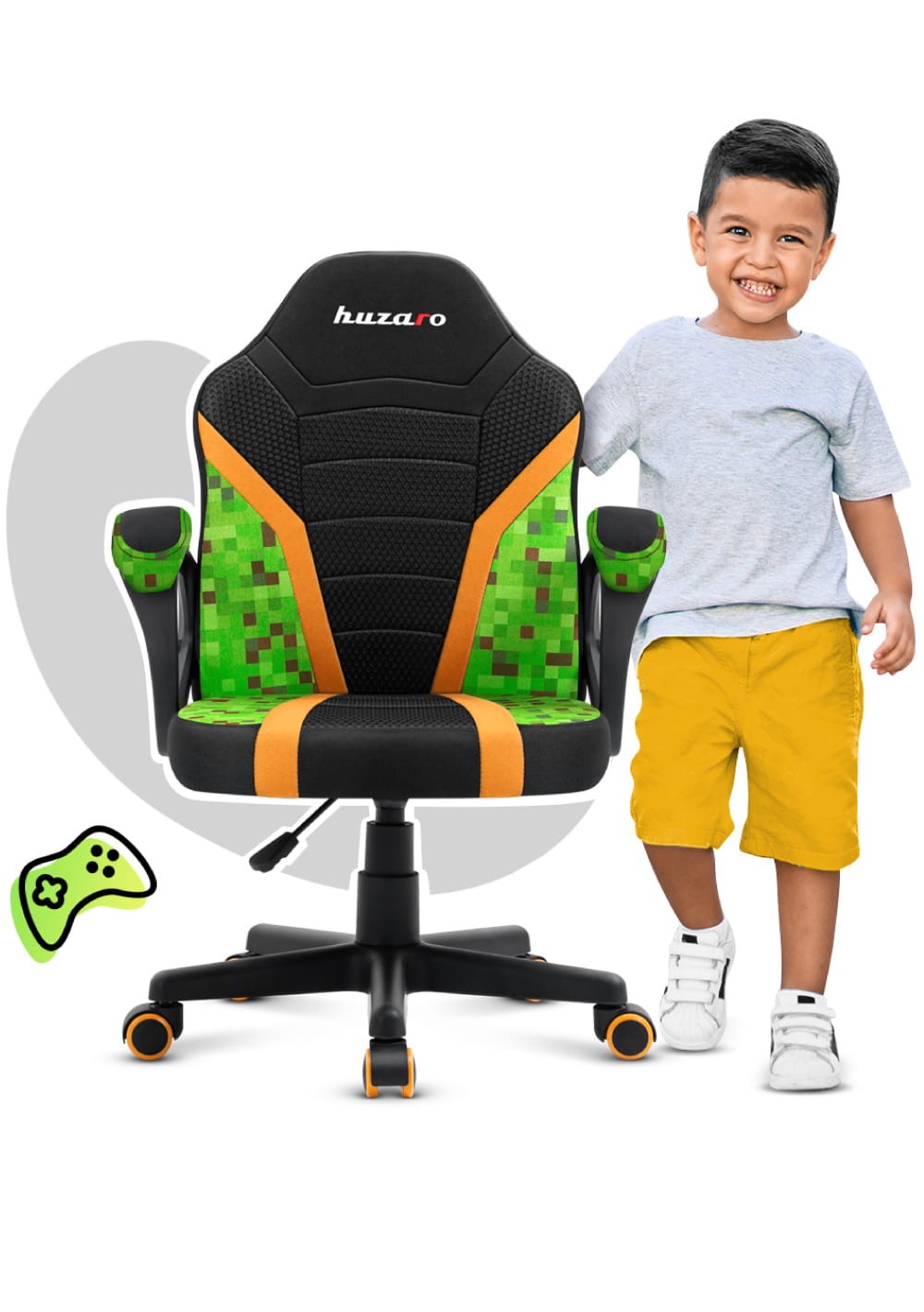 Poltrona da gaming per bambini HUZARO RANGER 1.0 Pixel Mesh