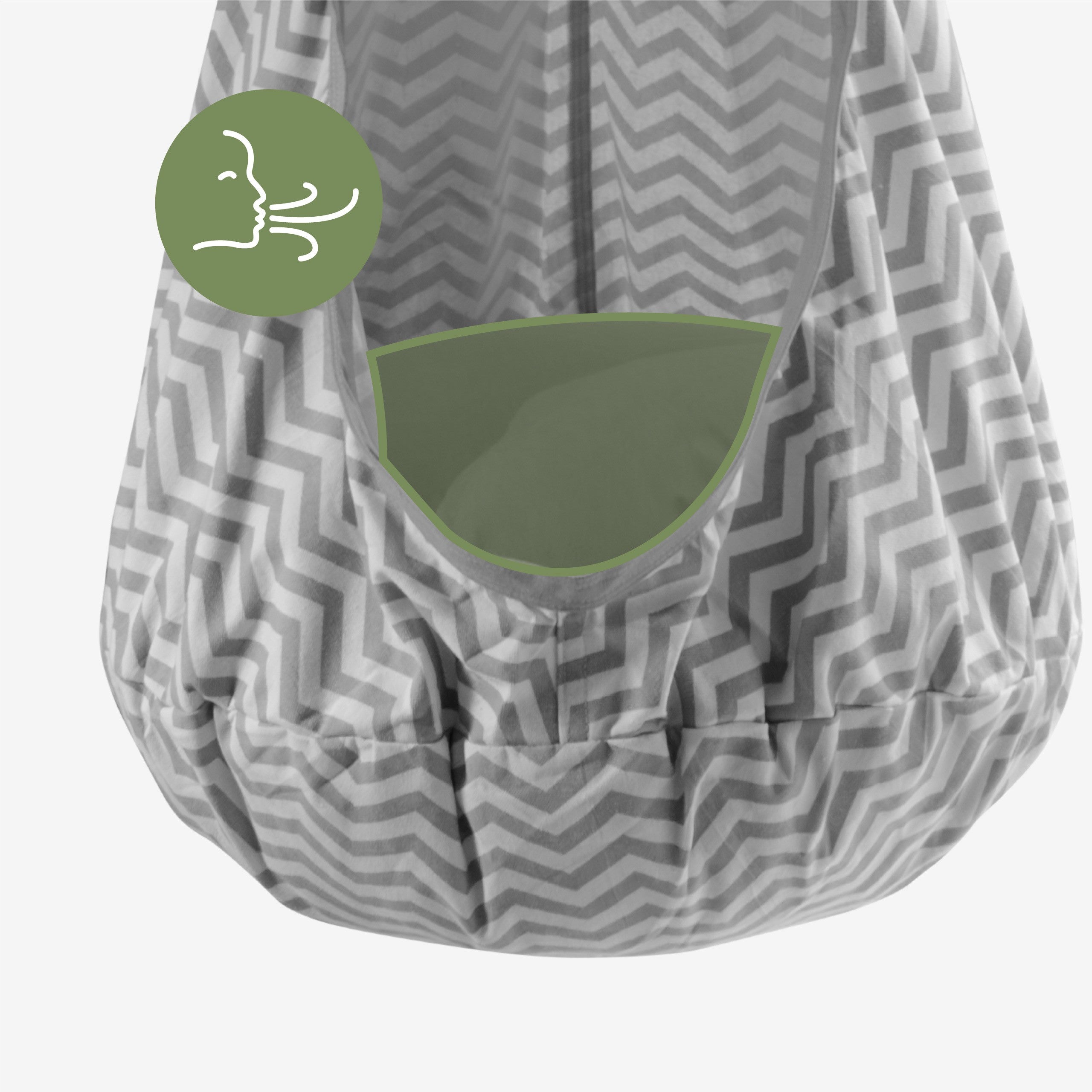 Altalena a bozzolo per bambini Tulano Doppo 20 Grey
