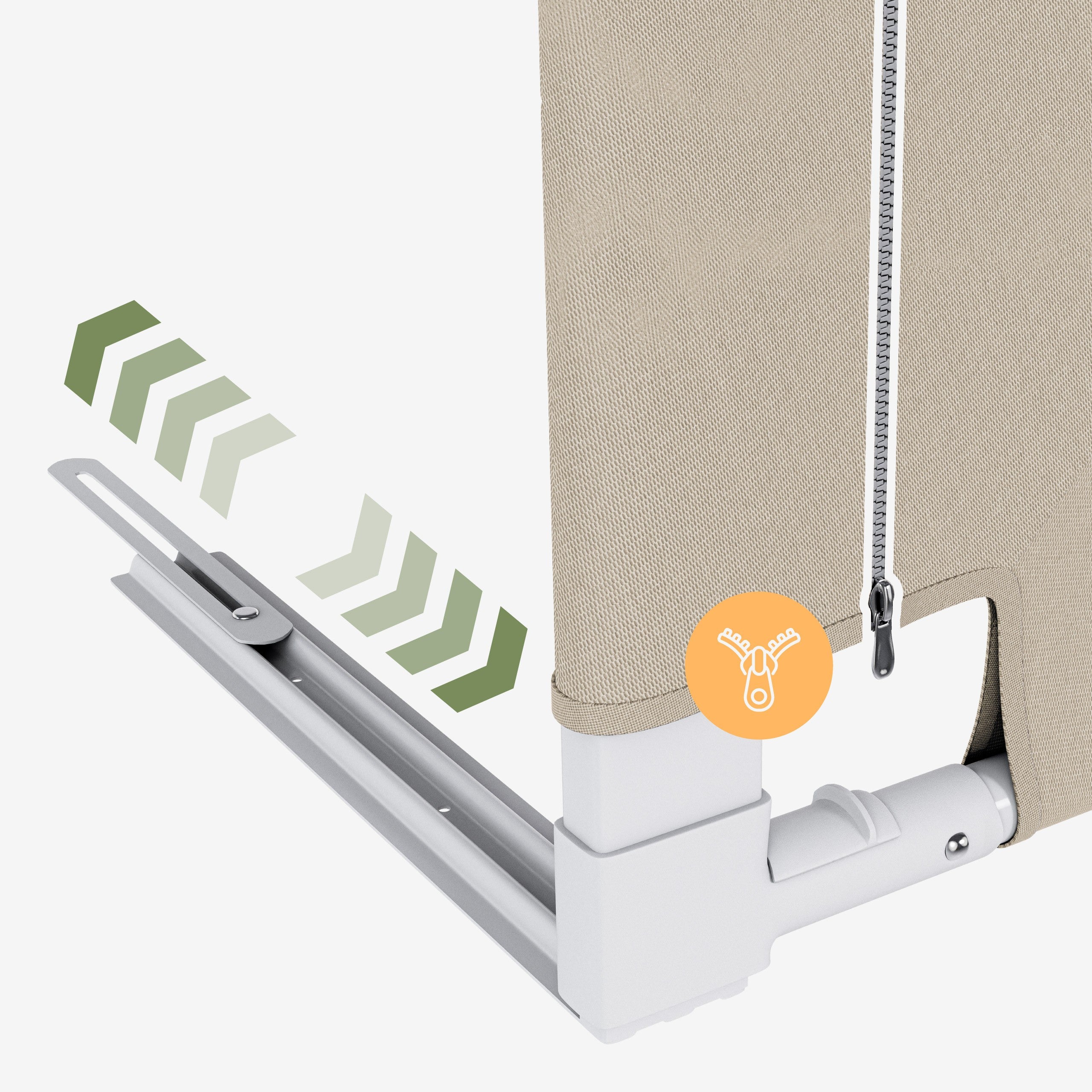 Spondina di sicurezza per letto da 140 cm Tulano Cover 44 Beige