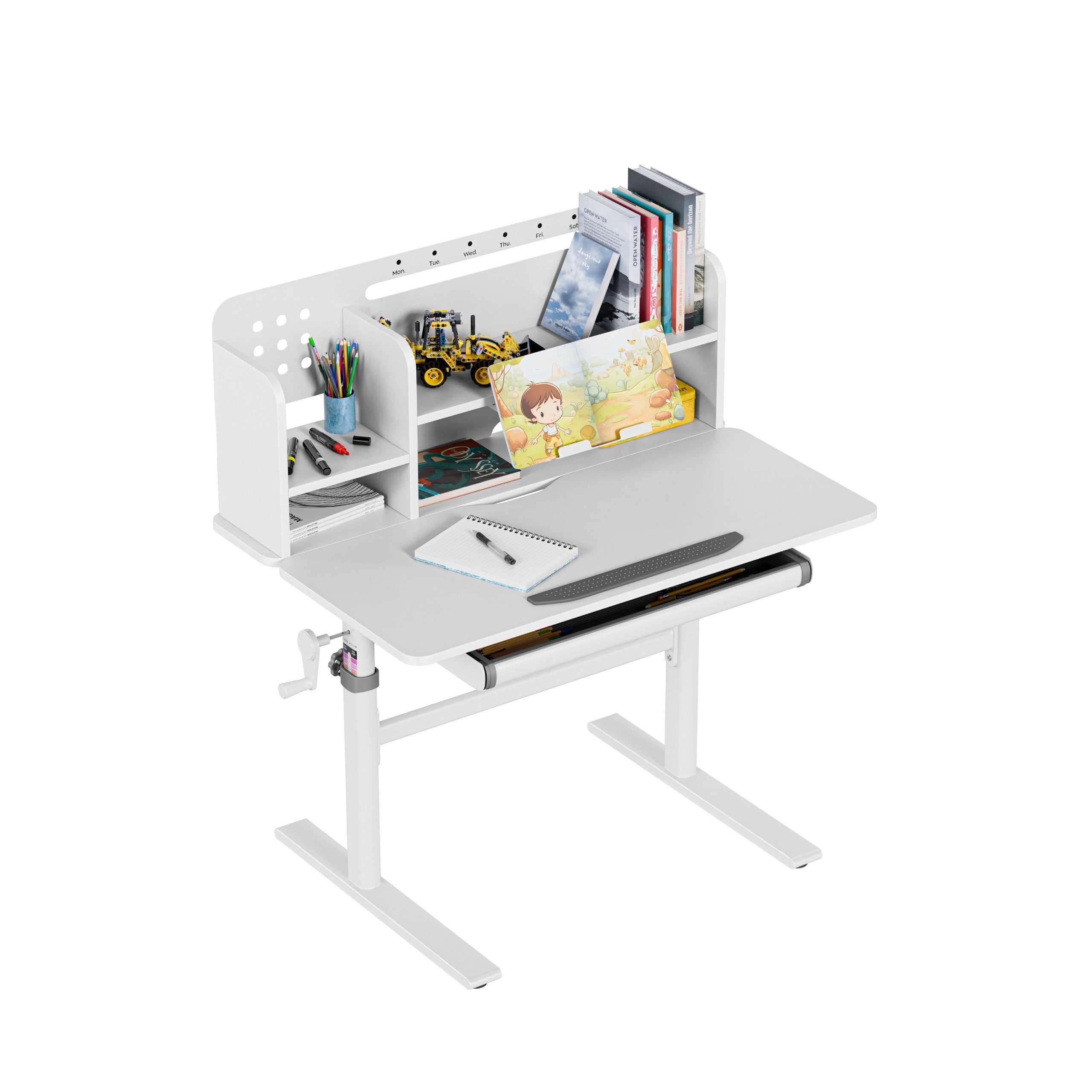 Scrivania ergonomica per bambini Mark Adler Study 5.0 Grey 90 cm