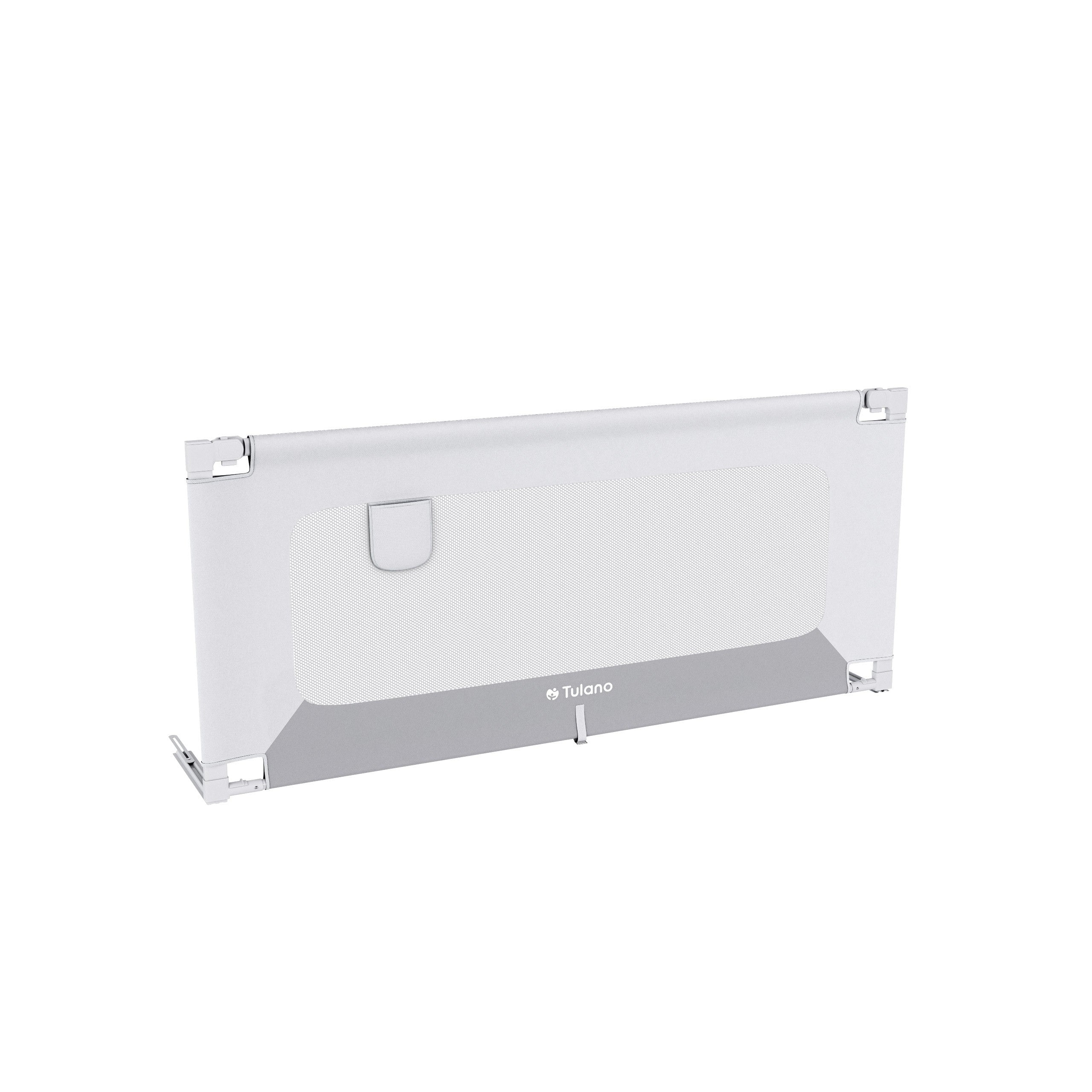 Spondina di sicurezza per letto da 160 cm Tulano Cover 46 Bianco-Grigio