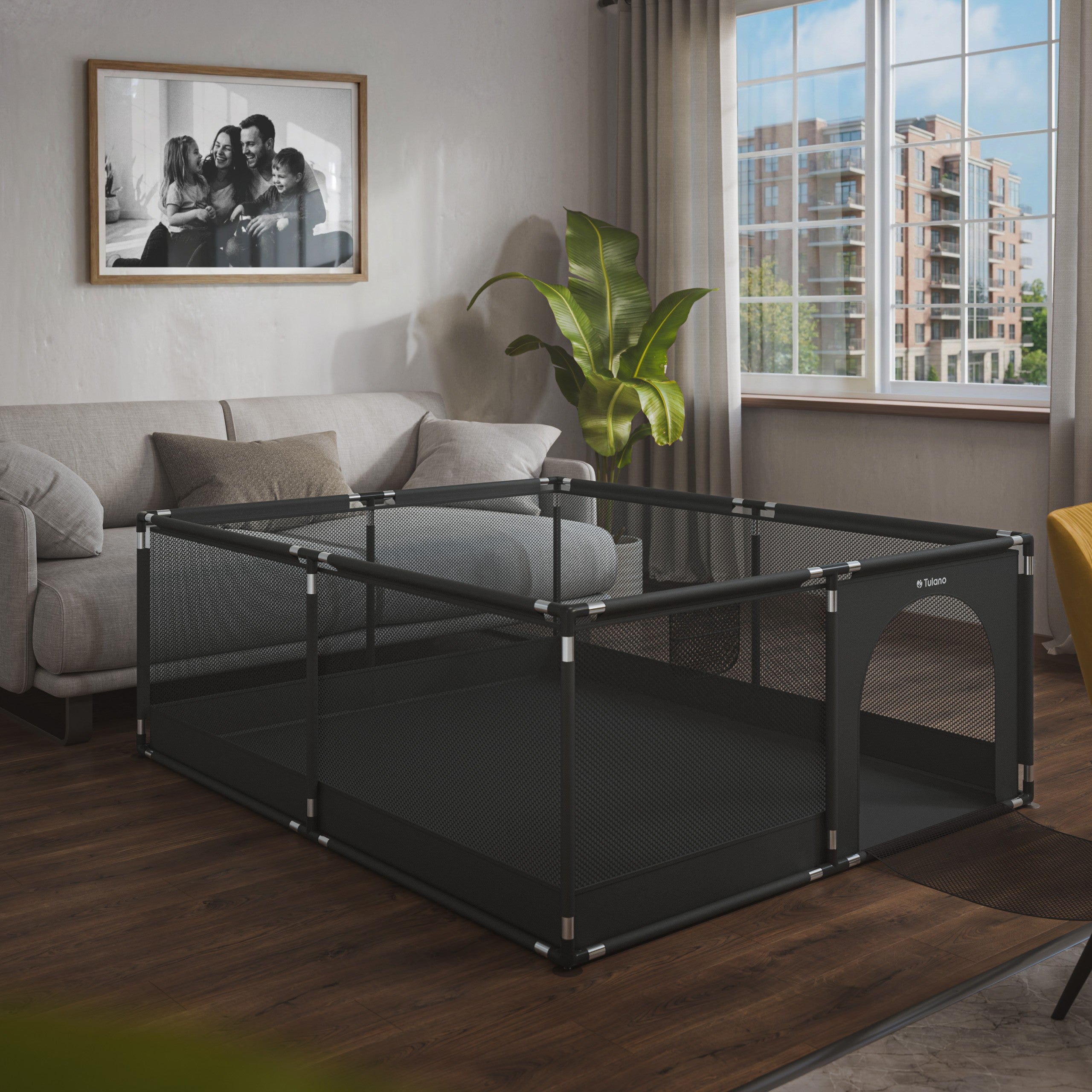 Box per bambini Tulano Cozy 25 Graphite - 150 cm