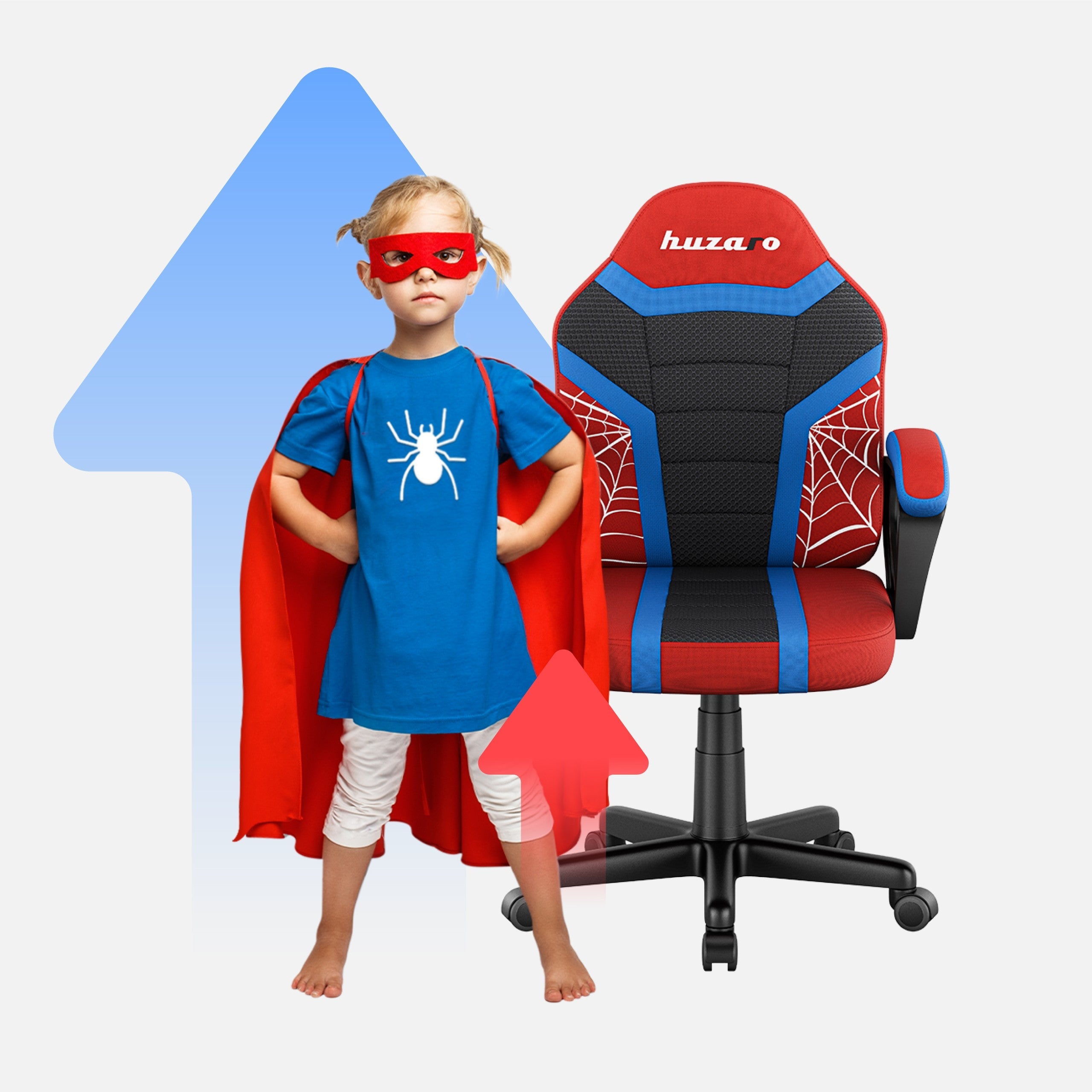 OUTLET Poltrona da gaming per bambini Huzaro Ranger 1.0 Spider Mesh