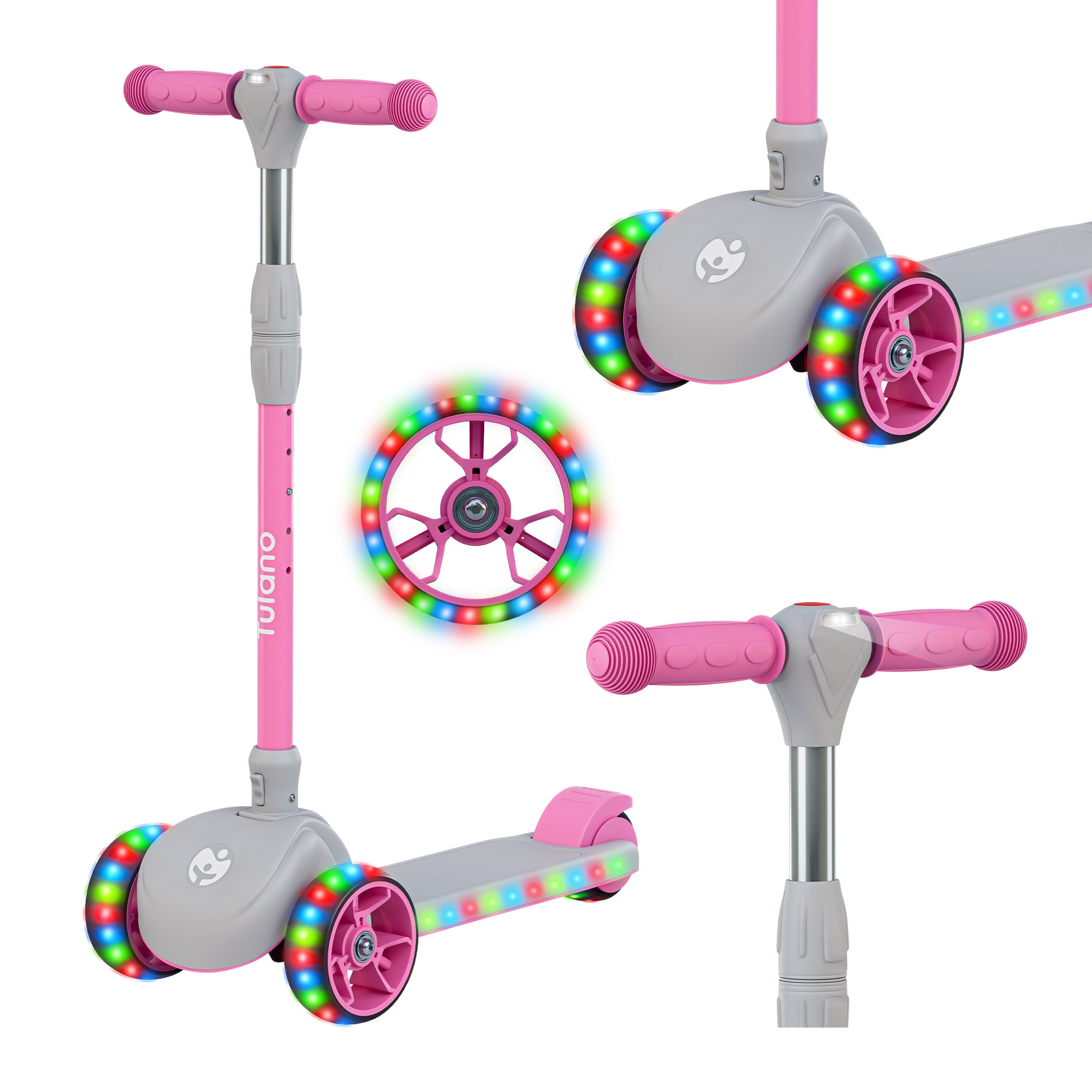 Monopattino a bilanciamento per bambini LED Rookie 15 Pink