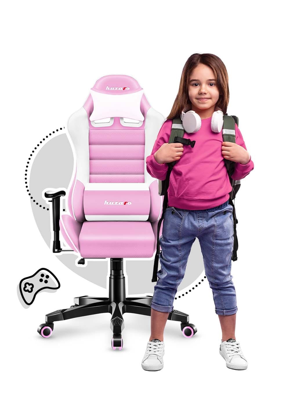 Poltrona da gaming per bambini HUZARO RANGER 6.0 Rosa