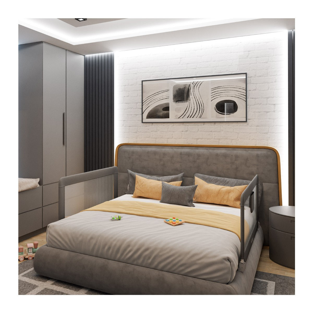 Spondina di sicurezza per letto da 150 cm Tulano Cover 15