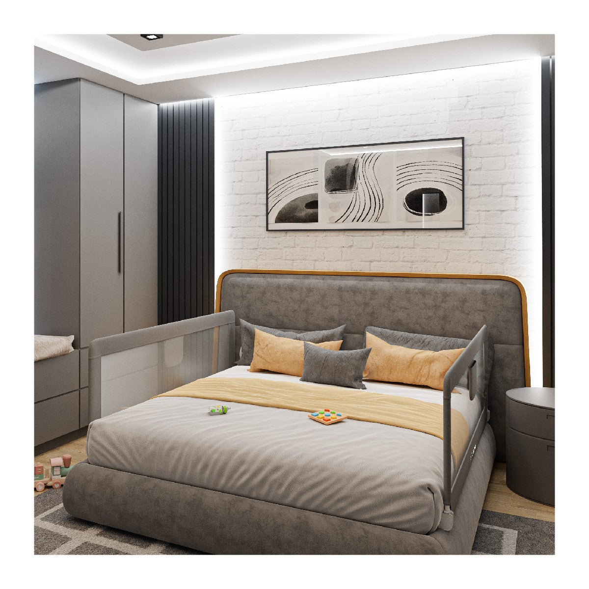 Spondina di sicurezza per letto da 200 cm Tulano Cover 20