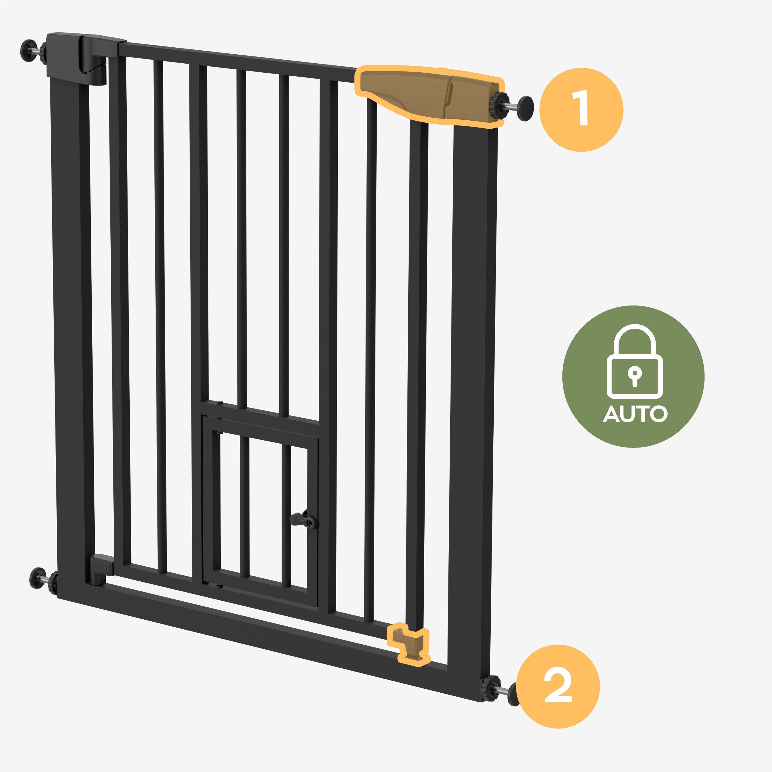 Parapetto a traliccio Tulano Guardian 2.0 Black