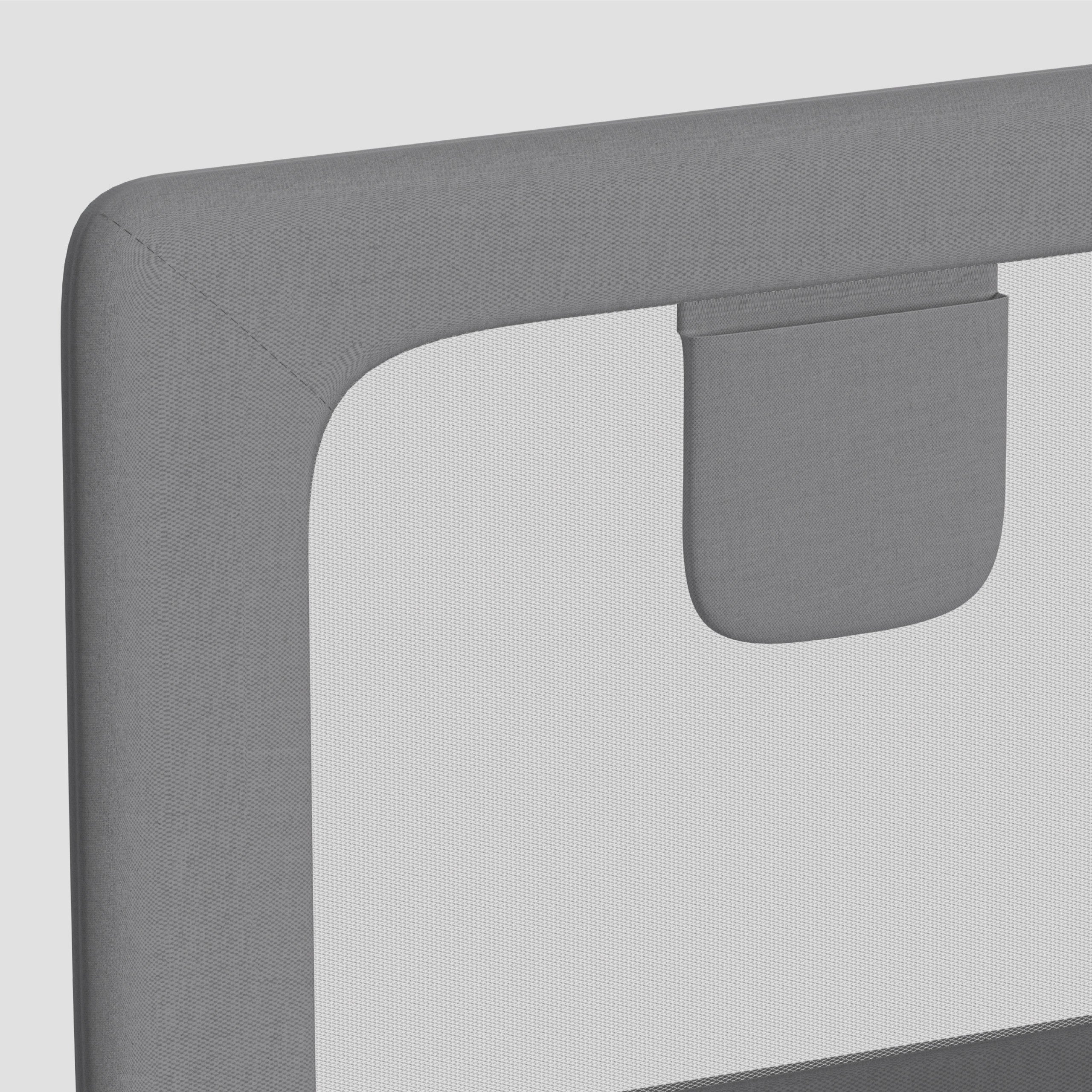 Spondina di sicurezza per letto da 150 cm Tulano Cover 25 Grey