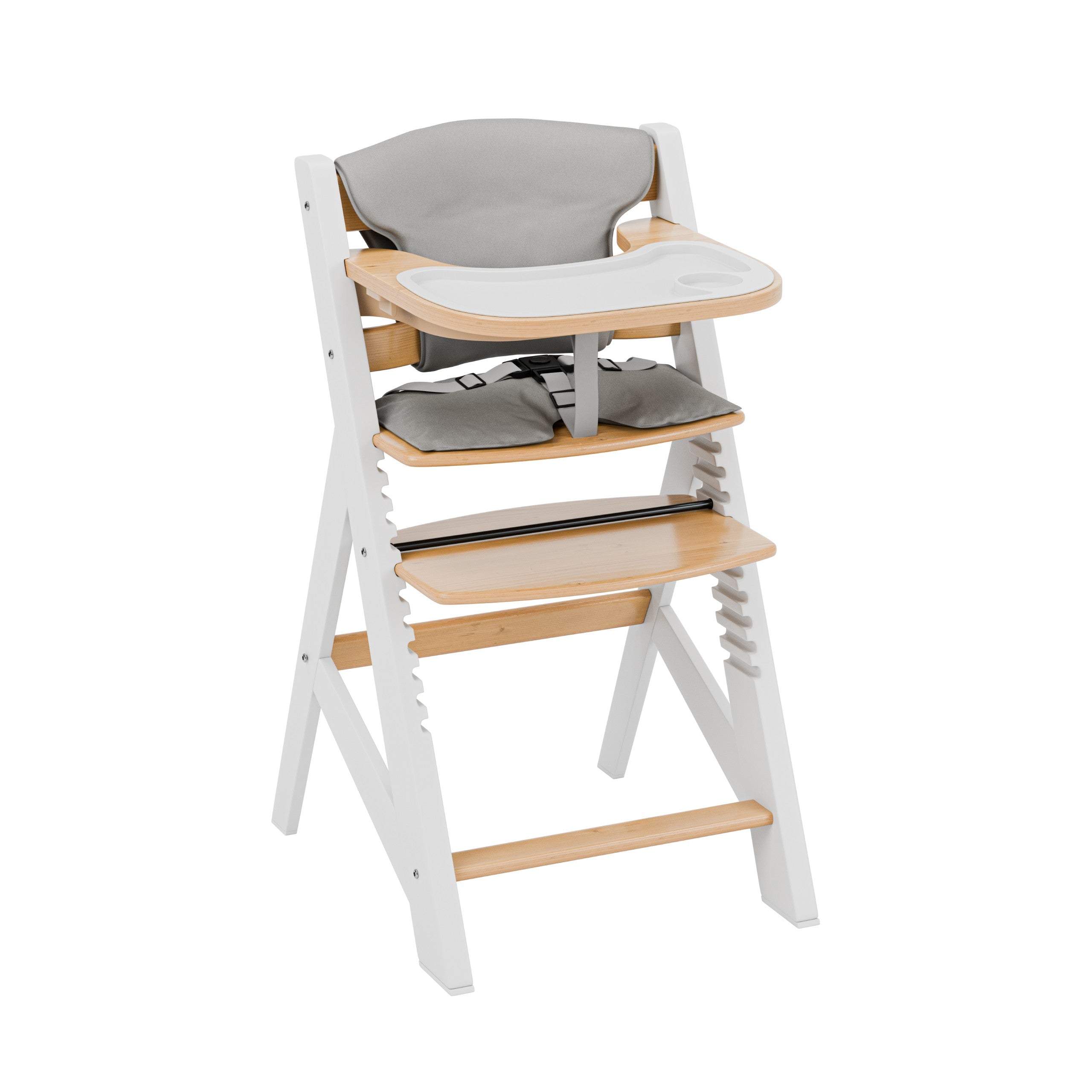 Seggiolone in legno Tulano Morsel 40 White-Natural