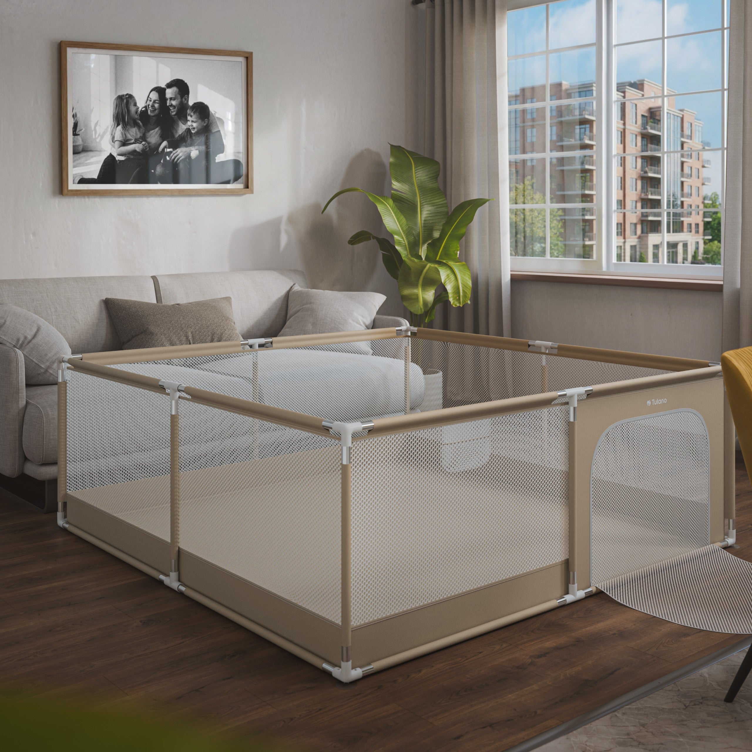 Box per bambini Tulano Cozy 28 Beige - 200 cm