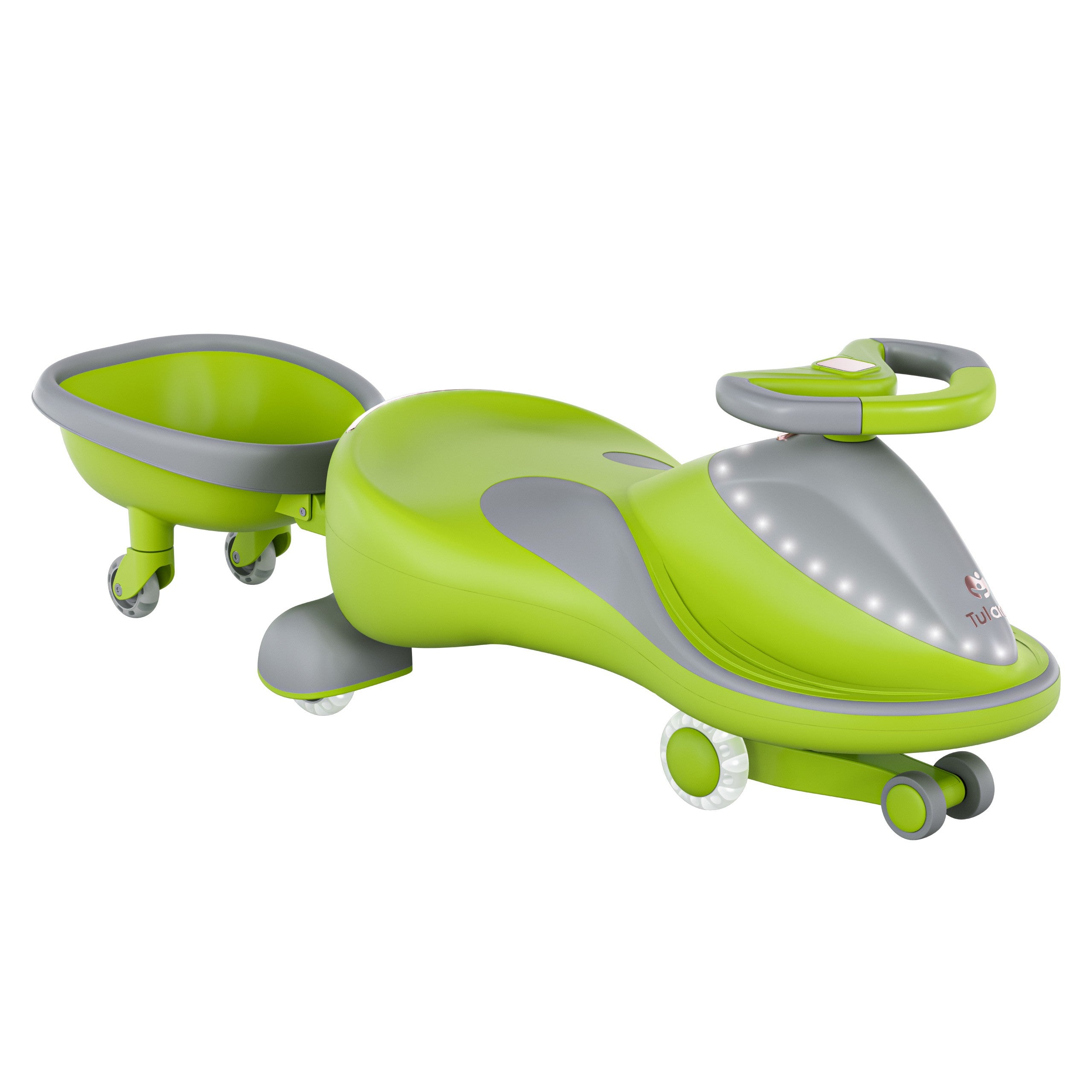 Carretto a gravità per bambini con luci LED Tulano Focus 55 Green