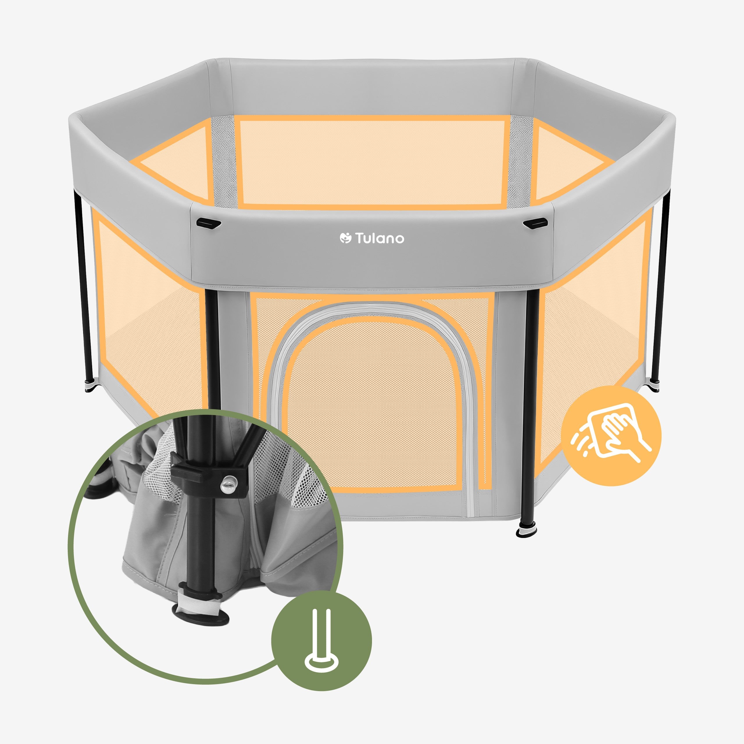 OUTLET Box pieghevole per bambini Tulano Cozy 30