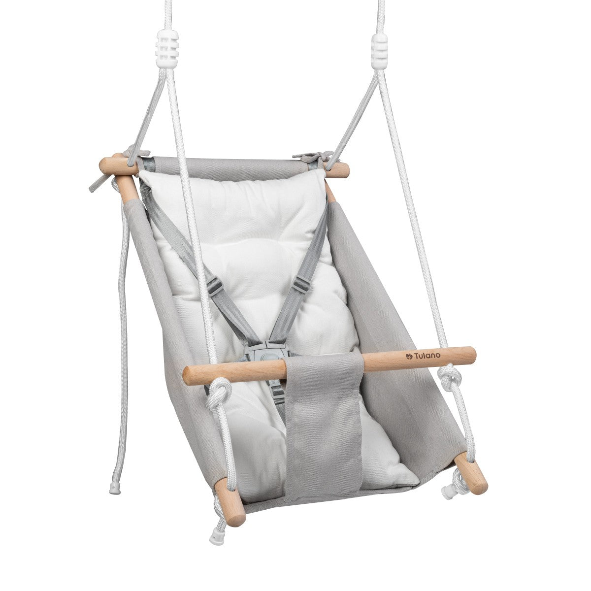 Altalena a dondolo per bambini TULANO Hop 40 Grigio-Bianco