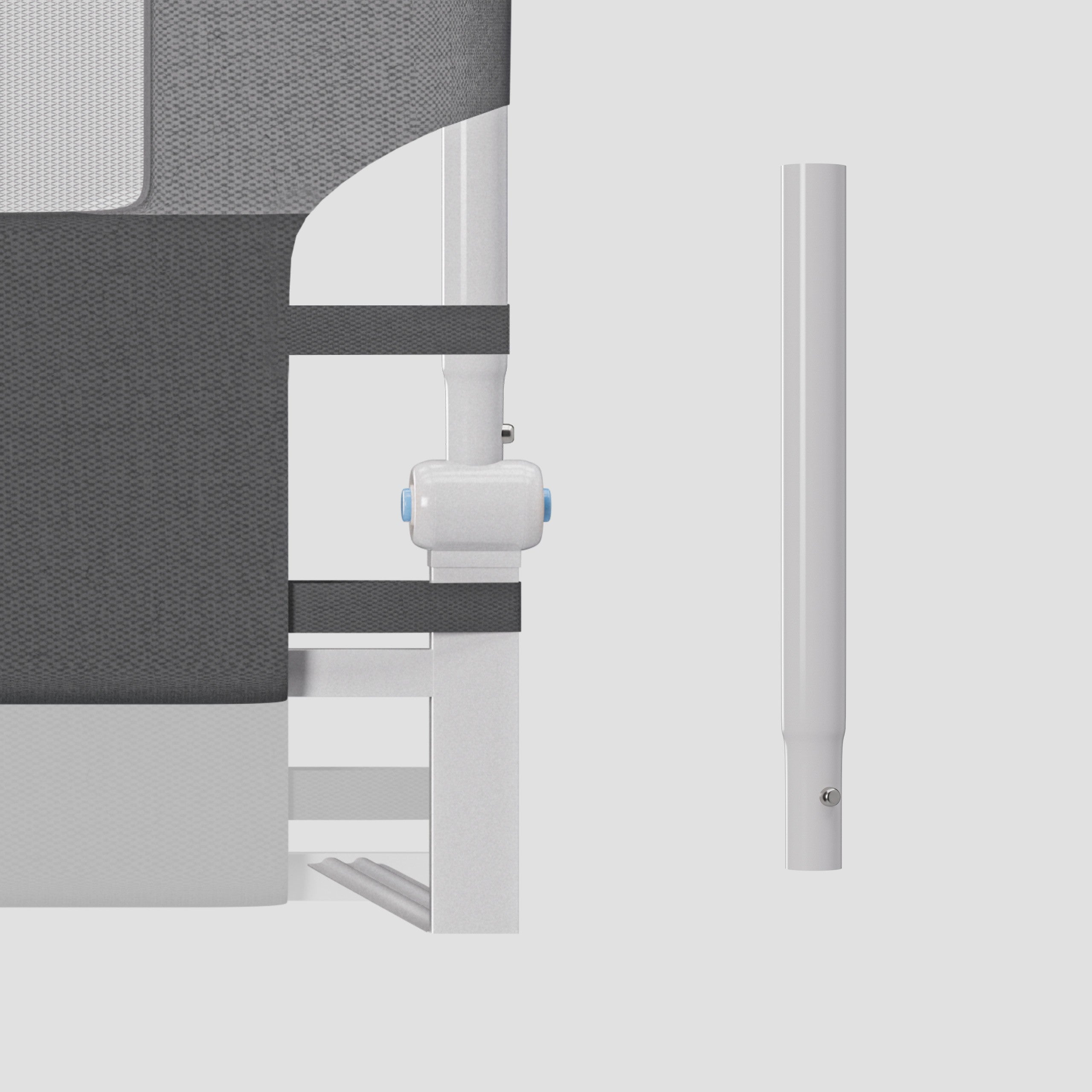 Spondina di sicurezza per letto da 200 cm Tulano Cover 30 Grey