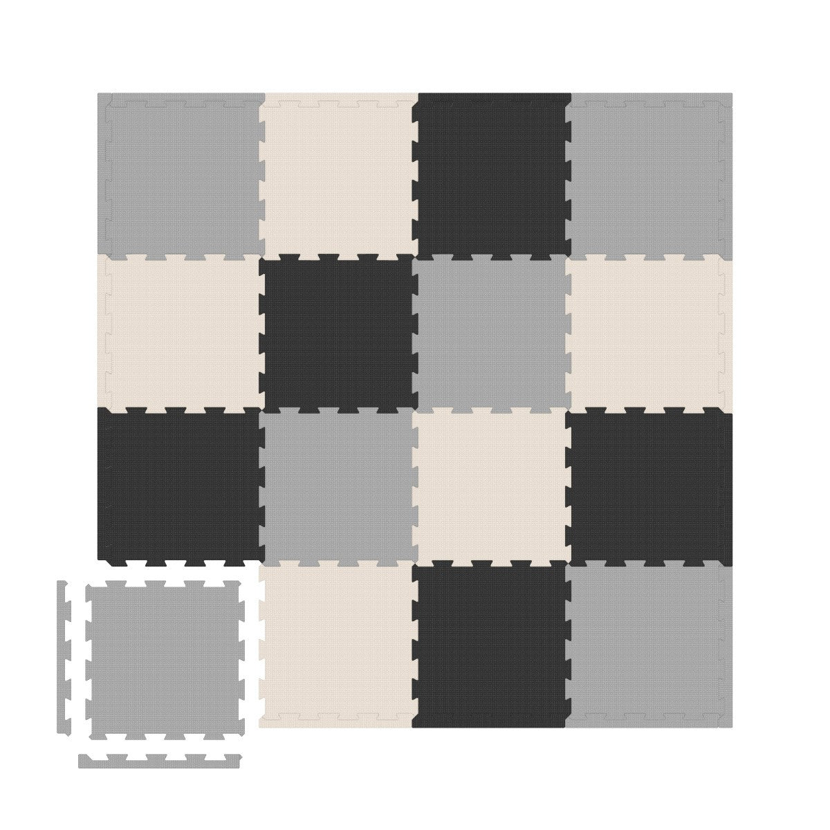 Tappetino puzzle in schiuma, 16 pezzi, TULANO Gioco 16