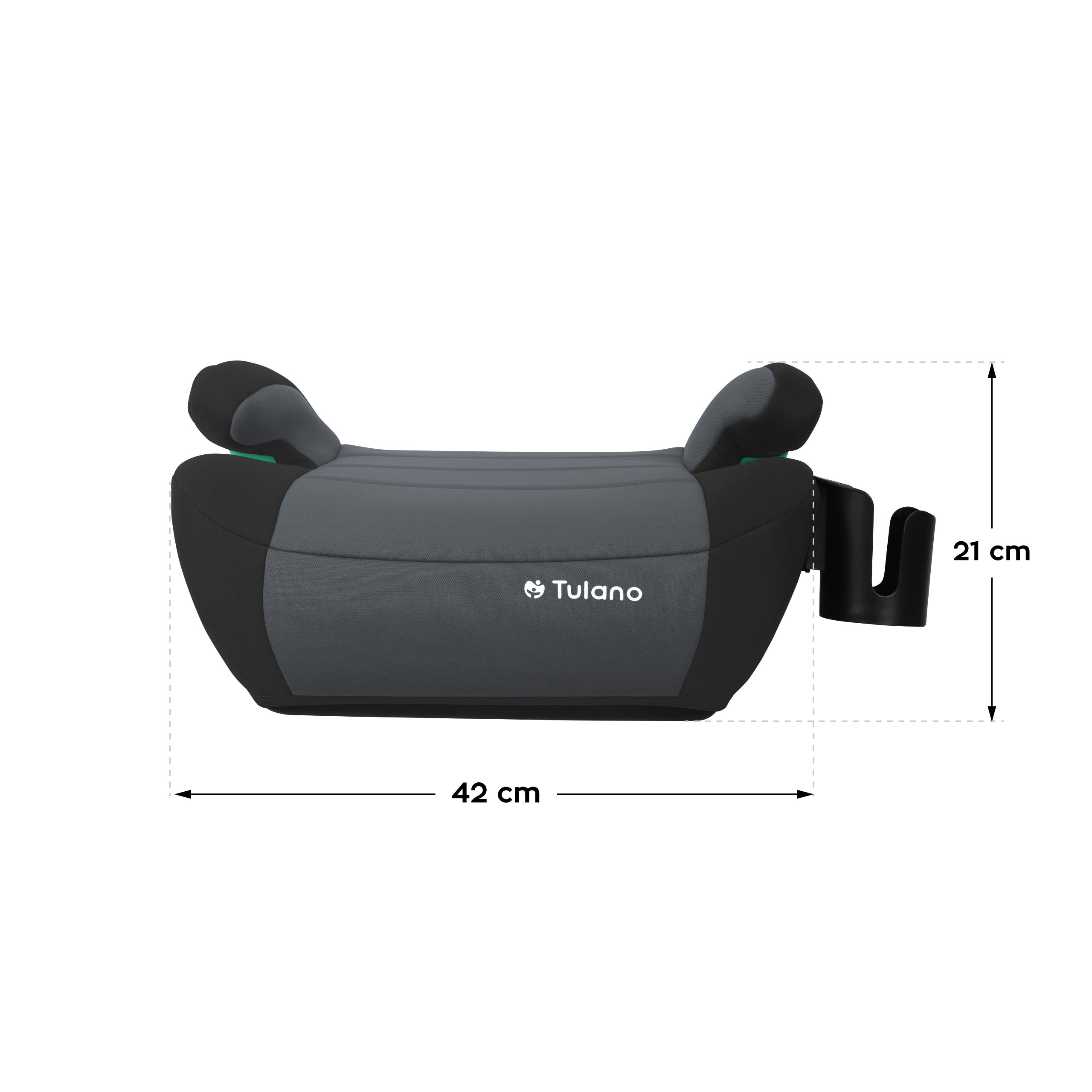 Seggiolino auto con base Tulano Cabby 35 Graphite ISOFIX 125-150 cm I-Size