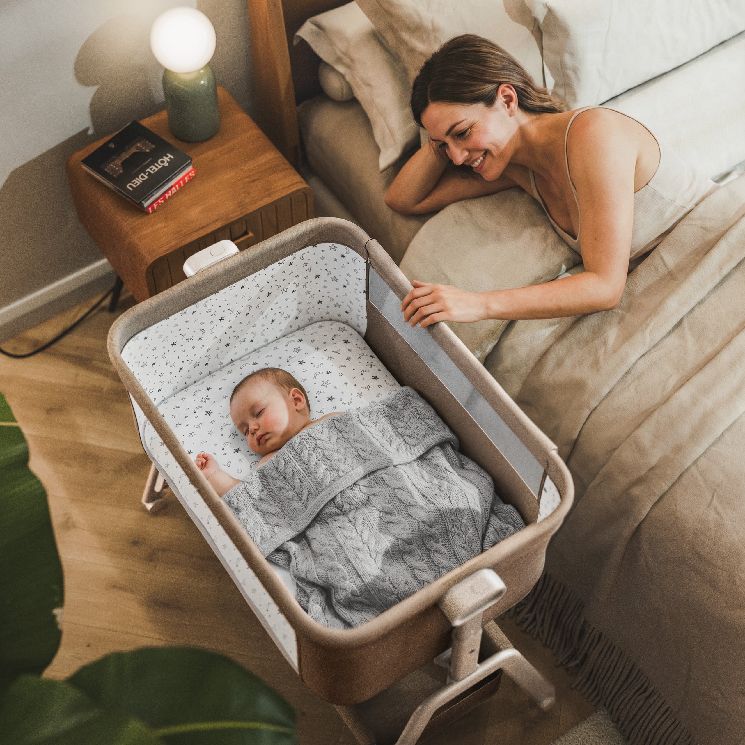 Łóżeczko dostawne 3w1 Tulano Dream 50 Taupe