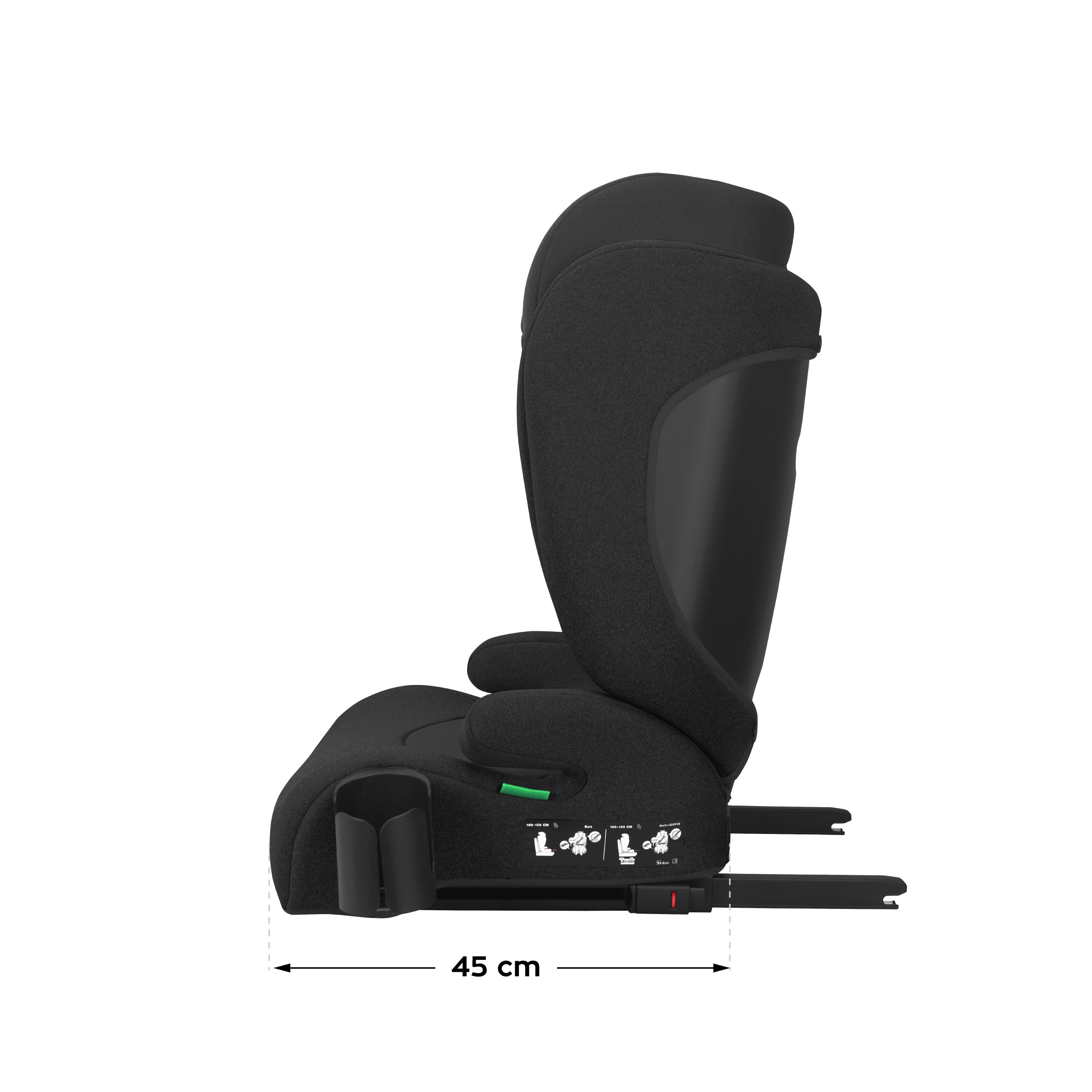 Seggiolino auto Tulano Joy 35 Black ISOFIX 100-150 cm I-Size