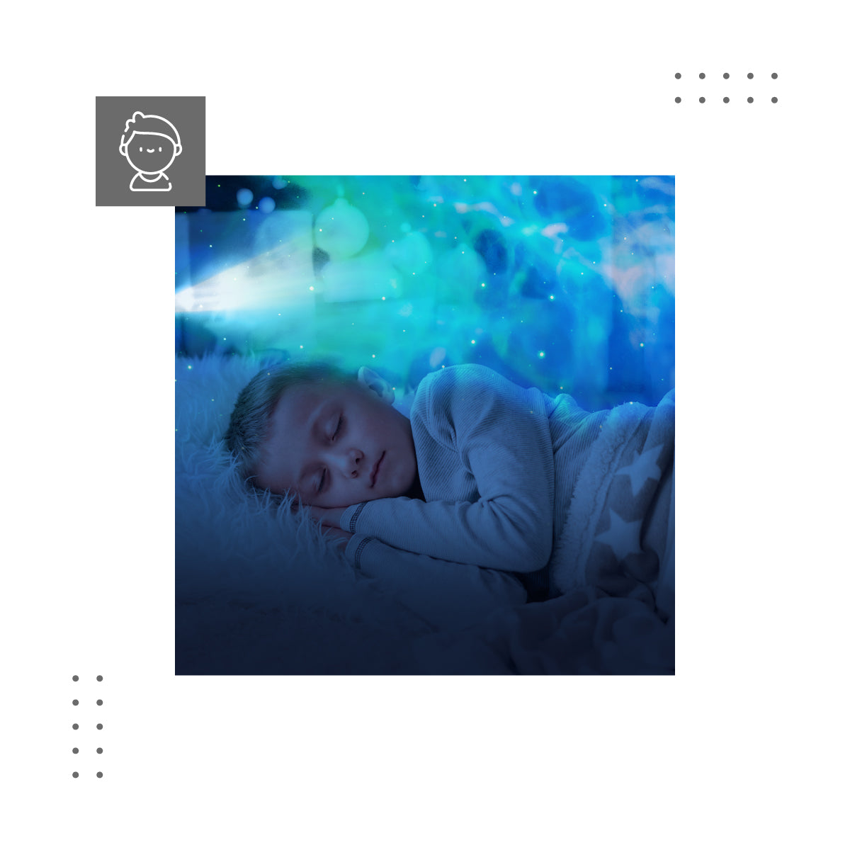Proiettore di stelle - una lampada da comodino originale