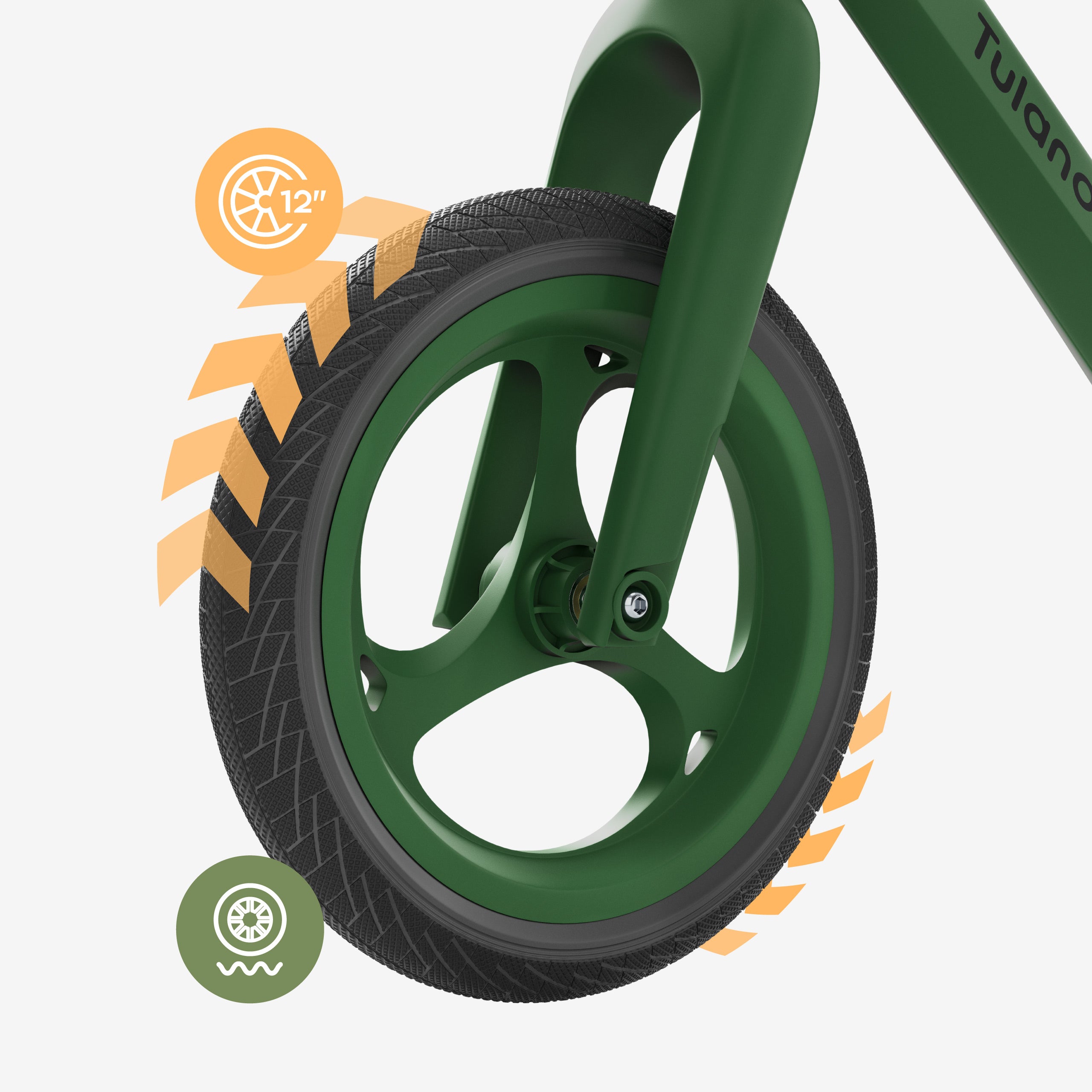 Bicicletta senza pedali Tulano Route 45 Green