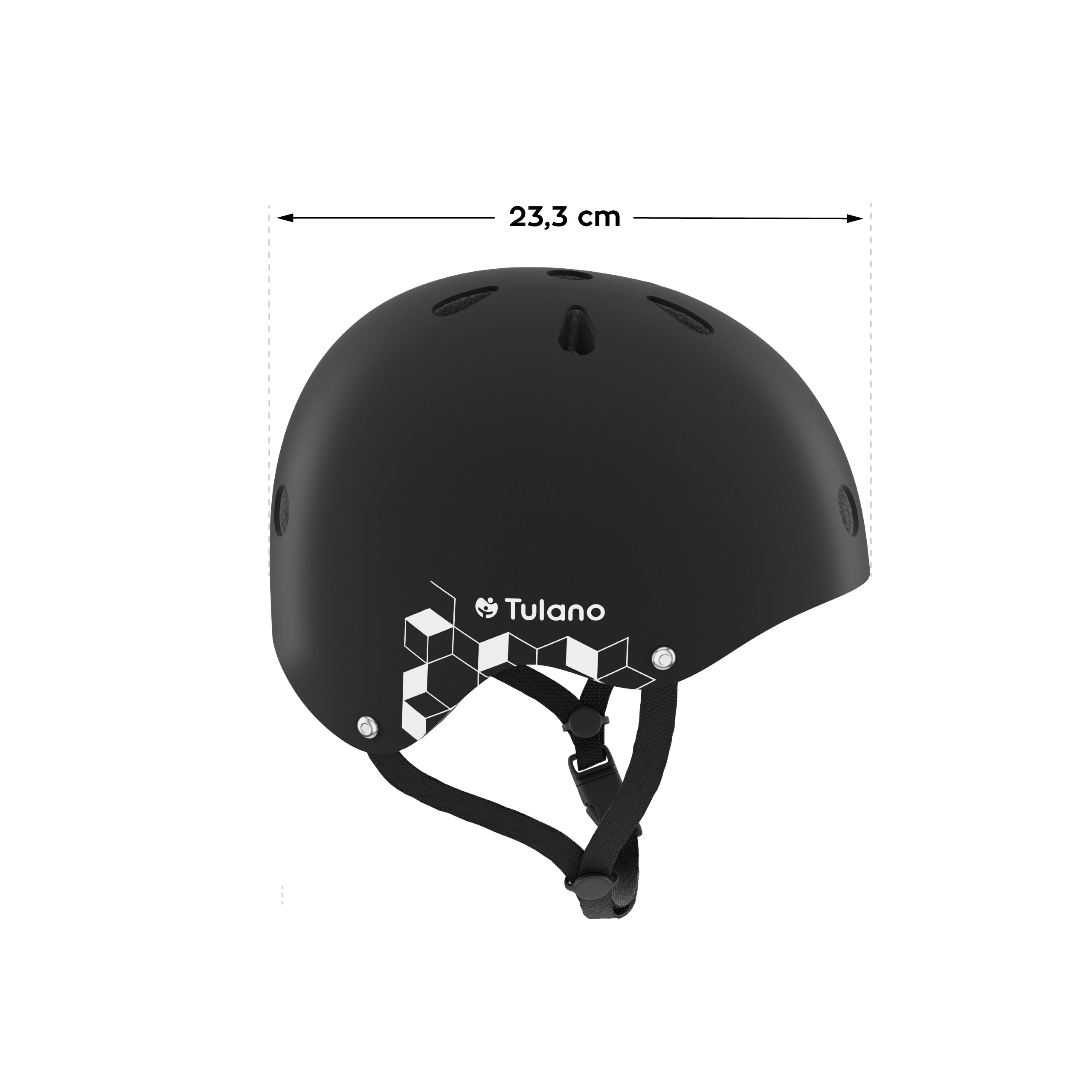 Casco per bambini Tulano Turtle 35 Black