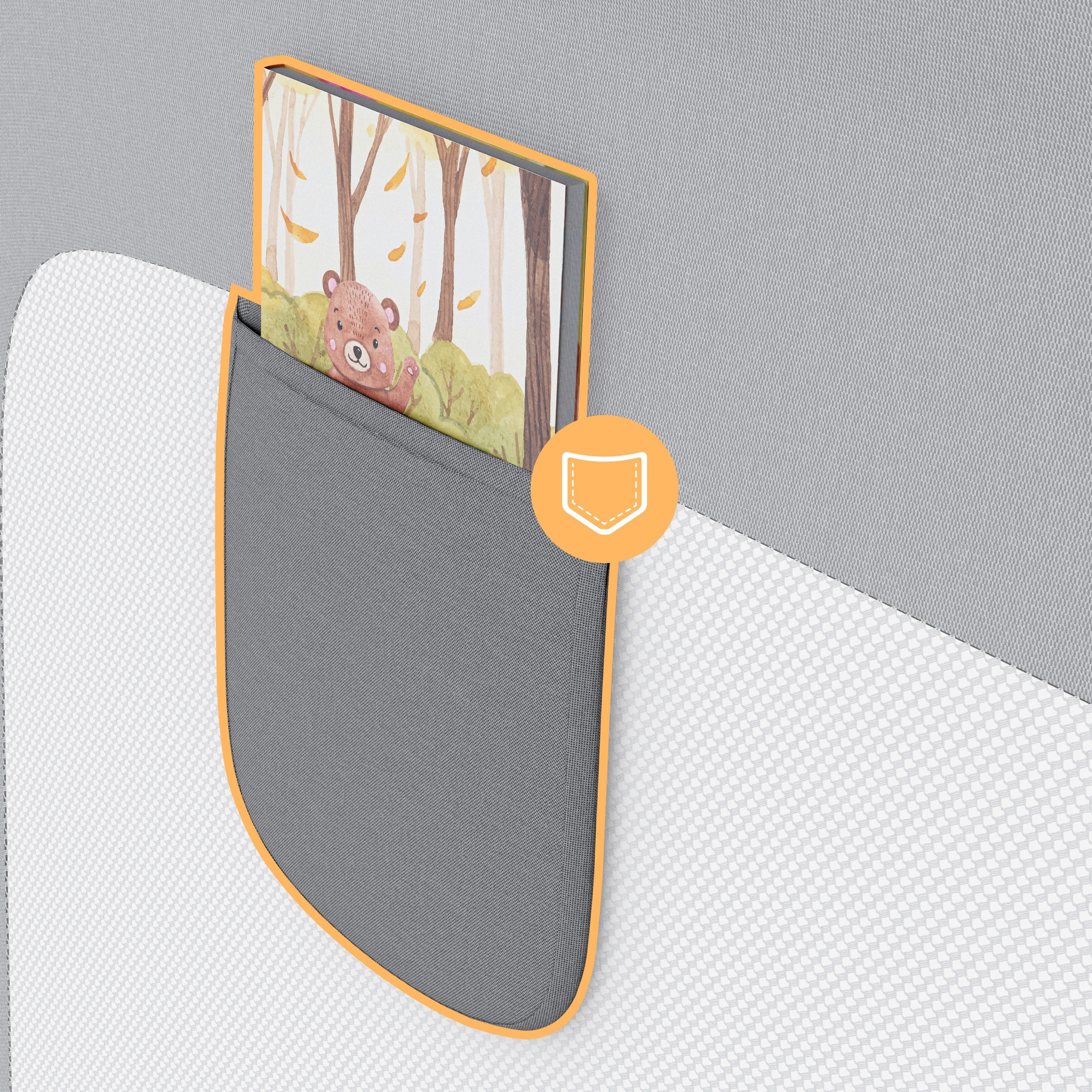 Spondina di sicurezza per letto da 200 cm Tulano Cover 30 Grey