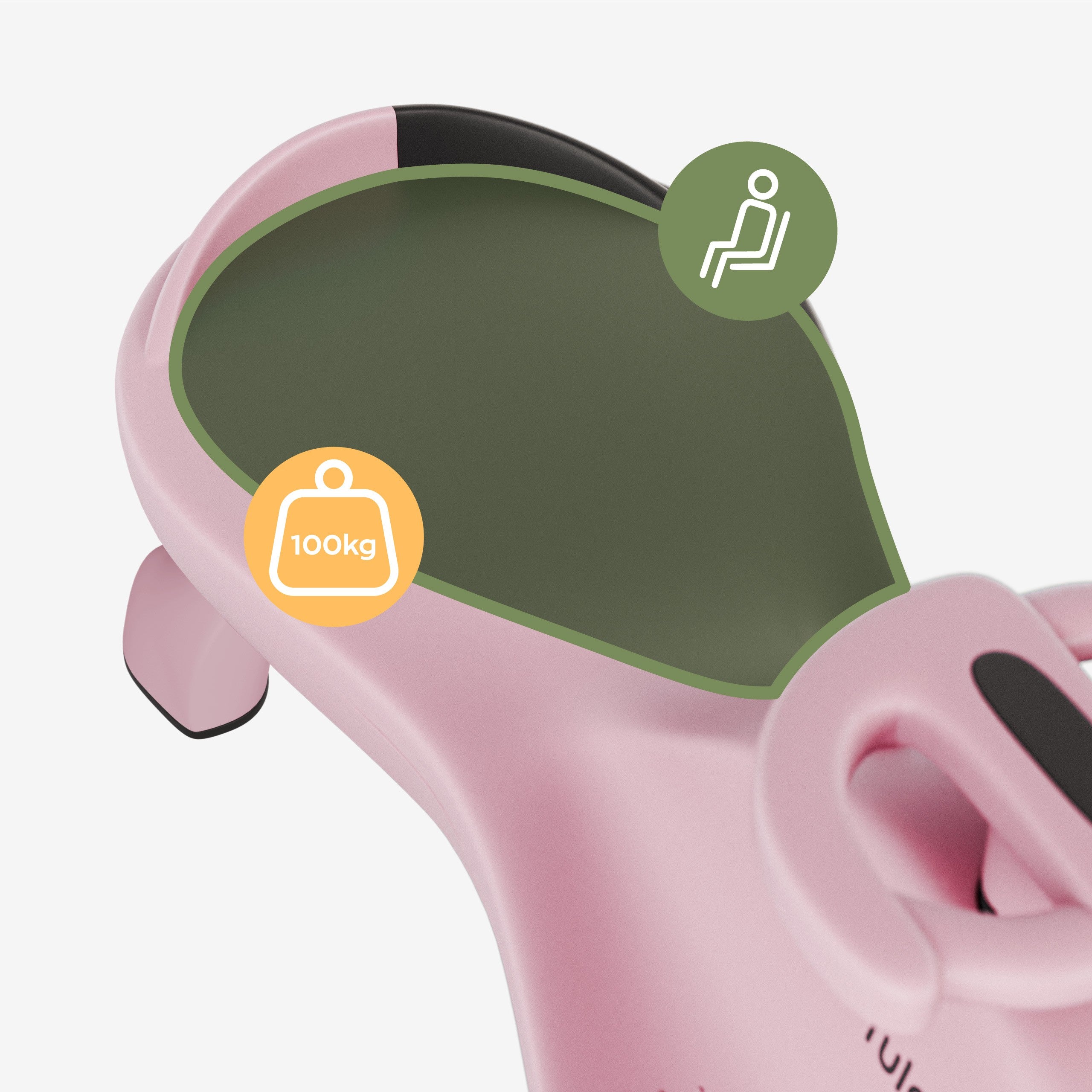 Carretto a gravità per bambini con luci LED Tulano Focus 35 Pink