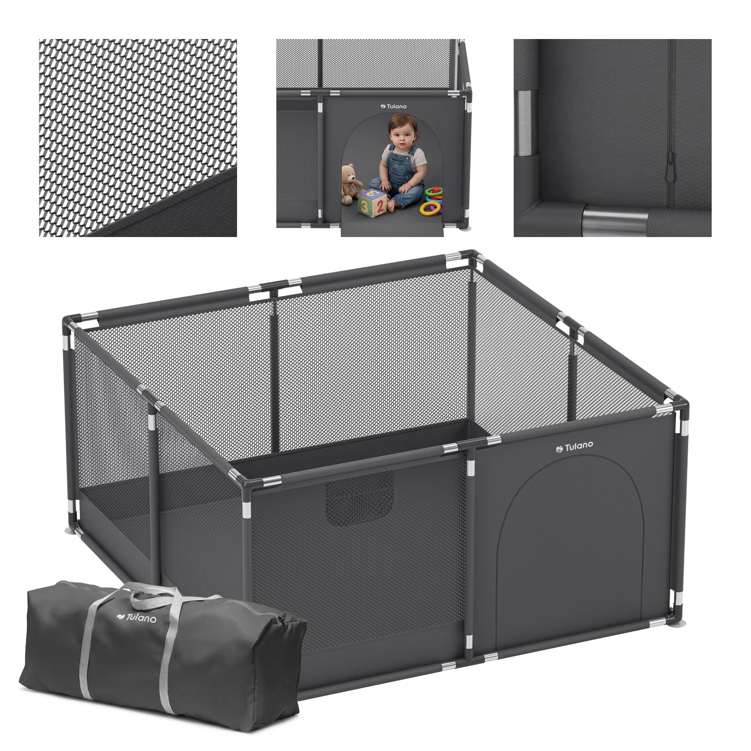 OUTLET Box per bambini Tulano Cozy 20 Graphite - 130 cm