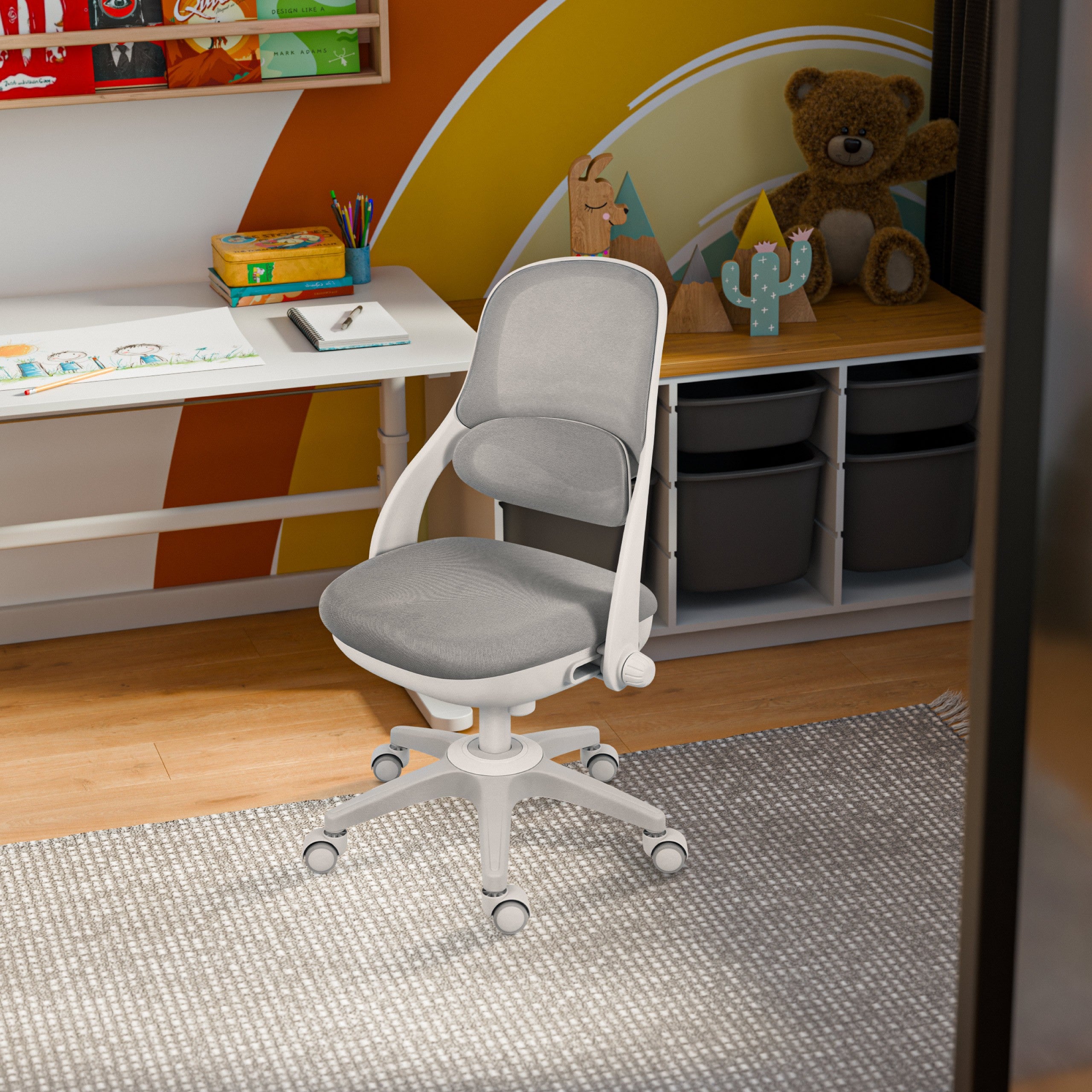 Poltrona girevole per bambini Mark Adler Junior 4.7 Grey