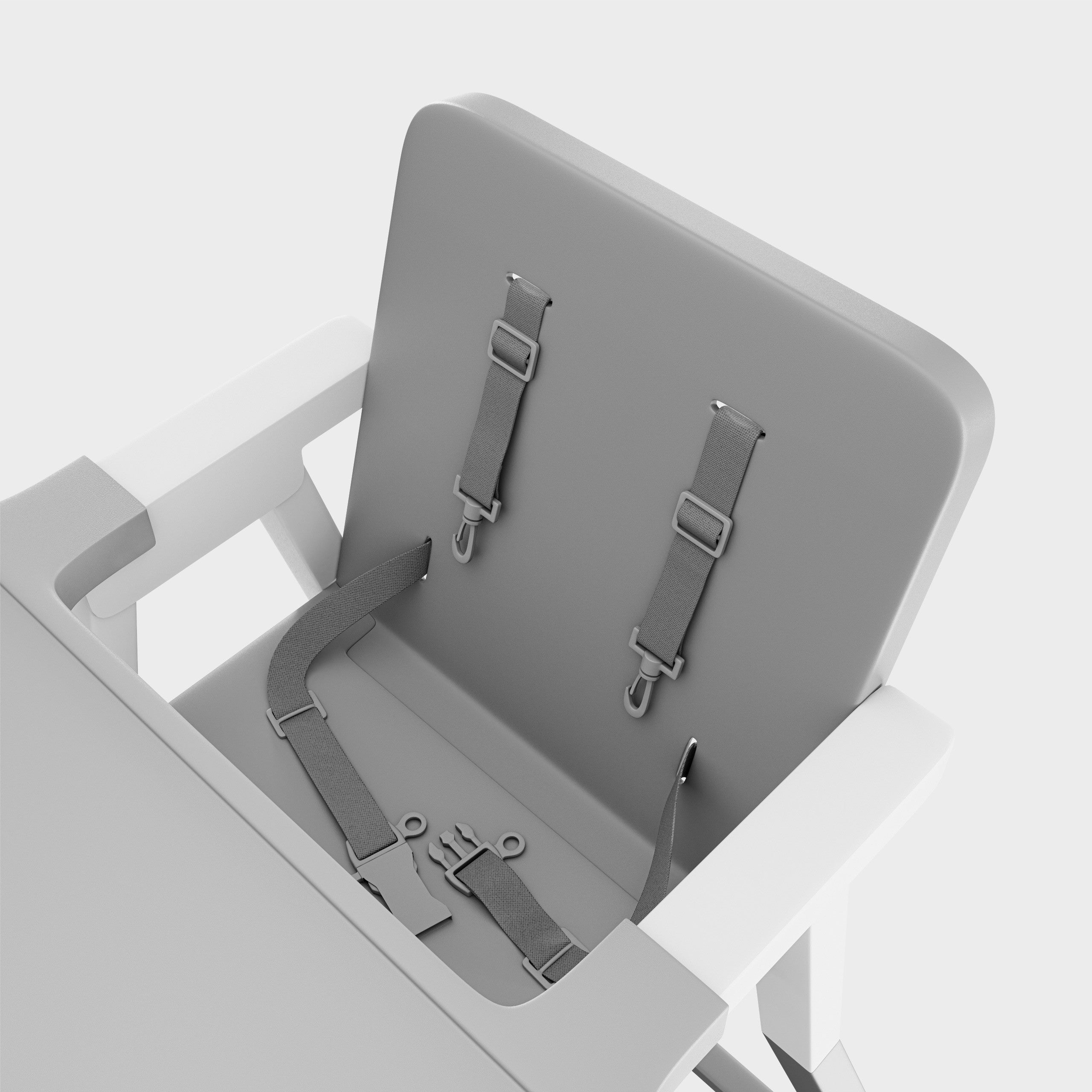 OUTLET Seggiolone in plastica Tulano Morsel 25 Grey White
