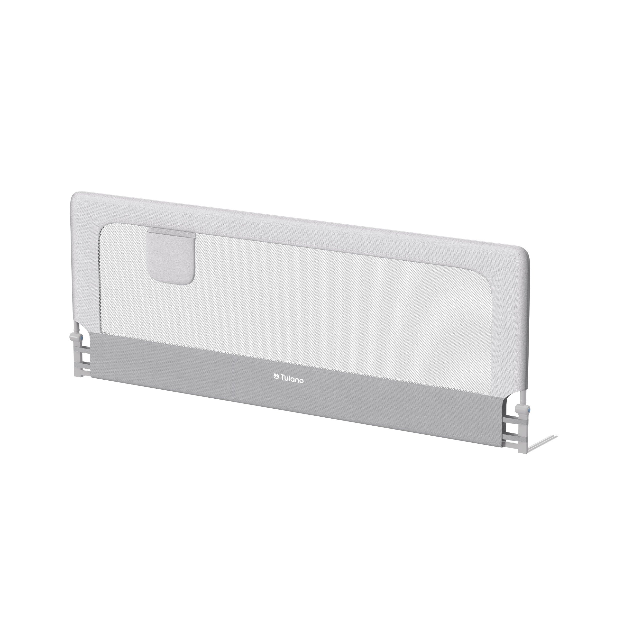 OUTLET Spondina di sicurezza per letto 200 cm Tulano Cover 30 Bianco-Grigio