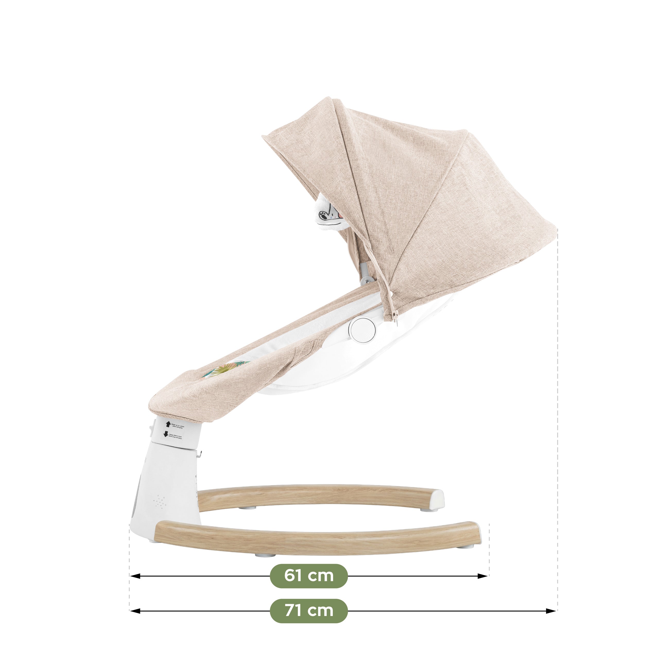 Sedia a dondolo elettronica Tulano Astrid 35 Beige