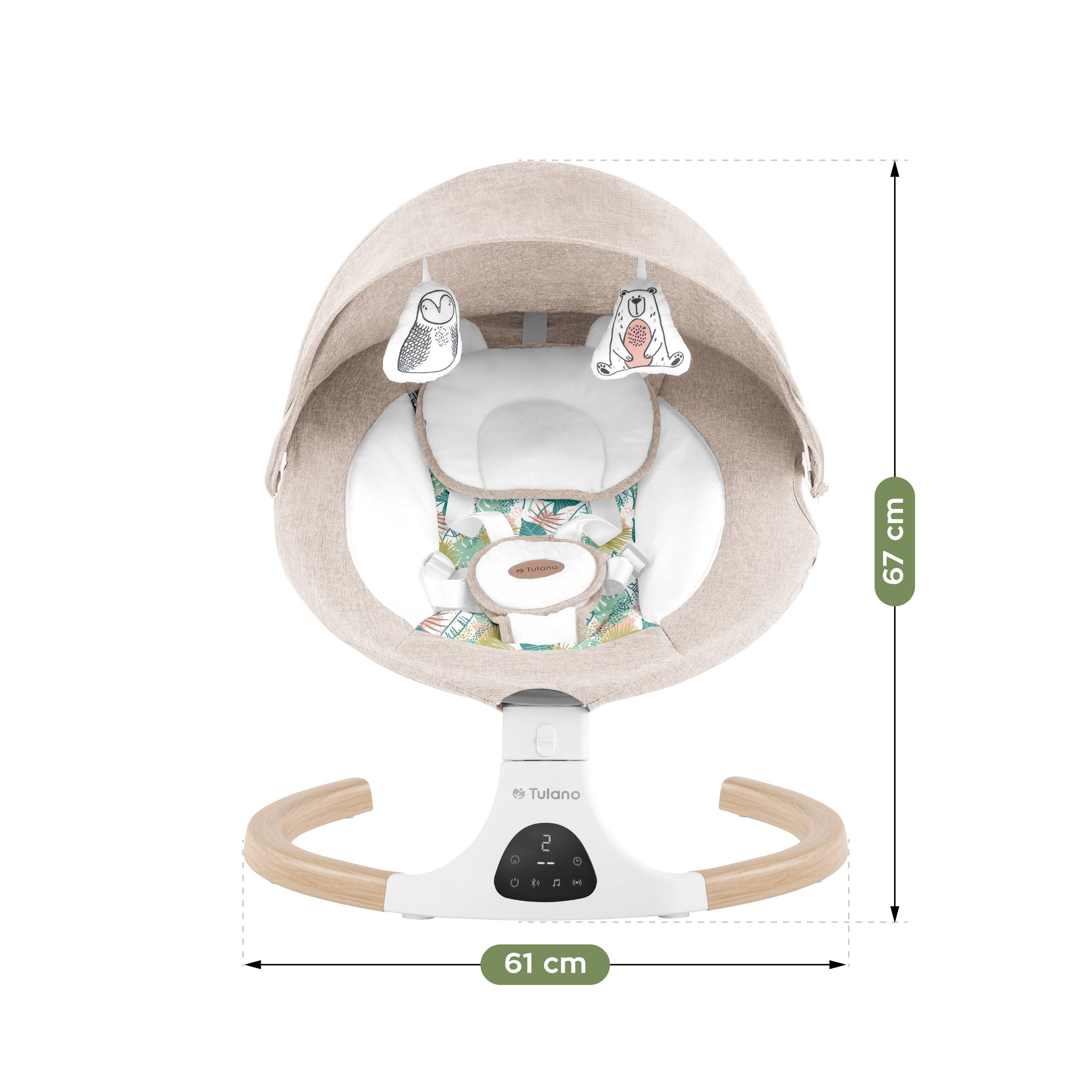 Sedia a dondolo elettronica Tulano Astrid 35 Beige