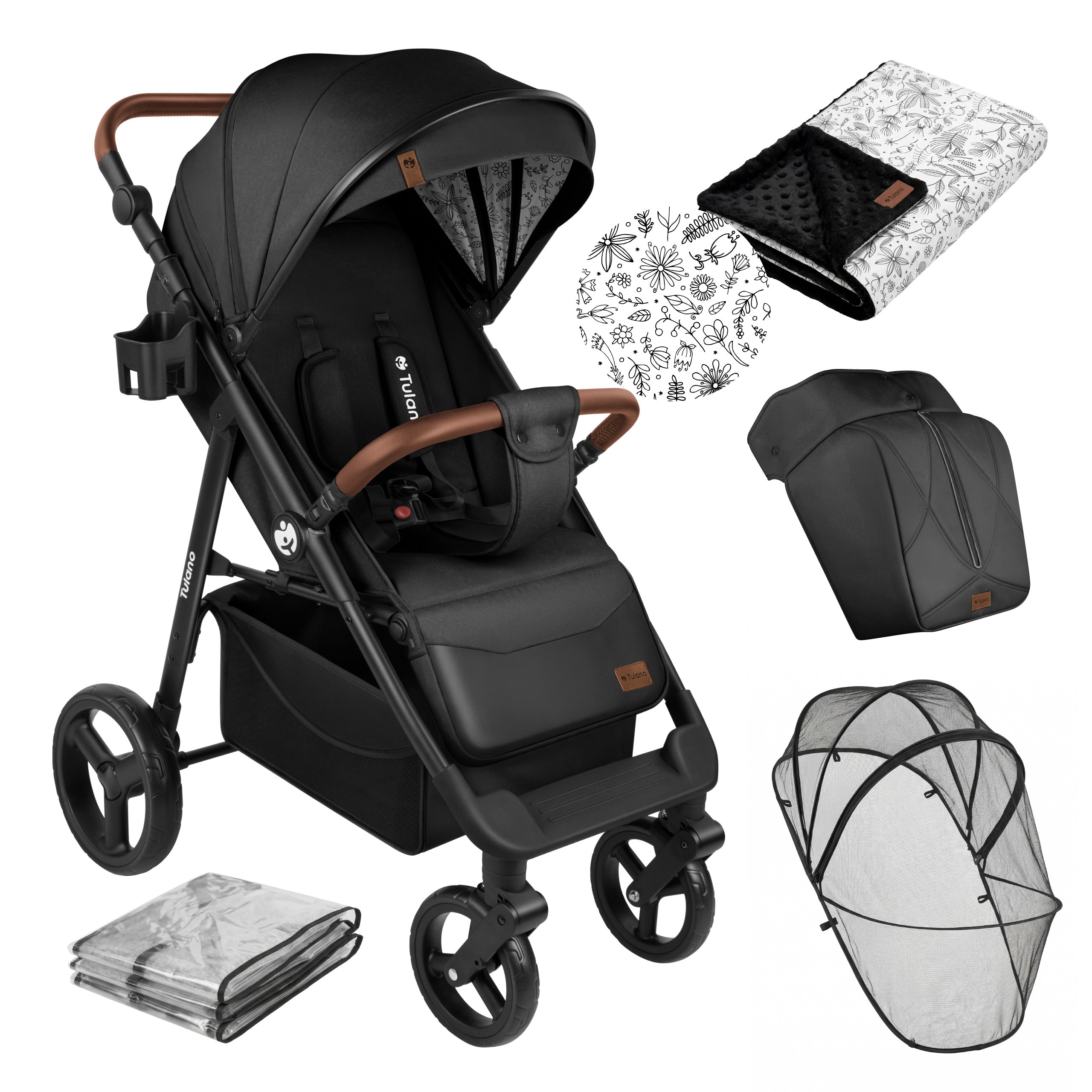 Passeggino con copertina Tulano Avignon 35 Black