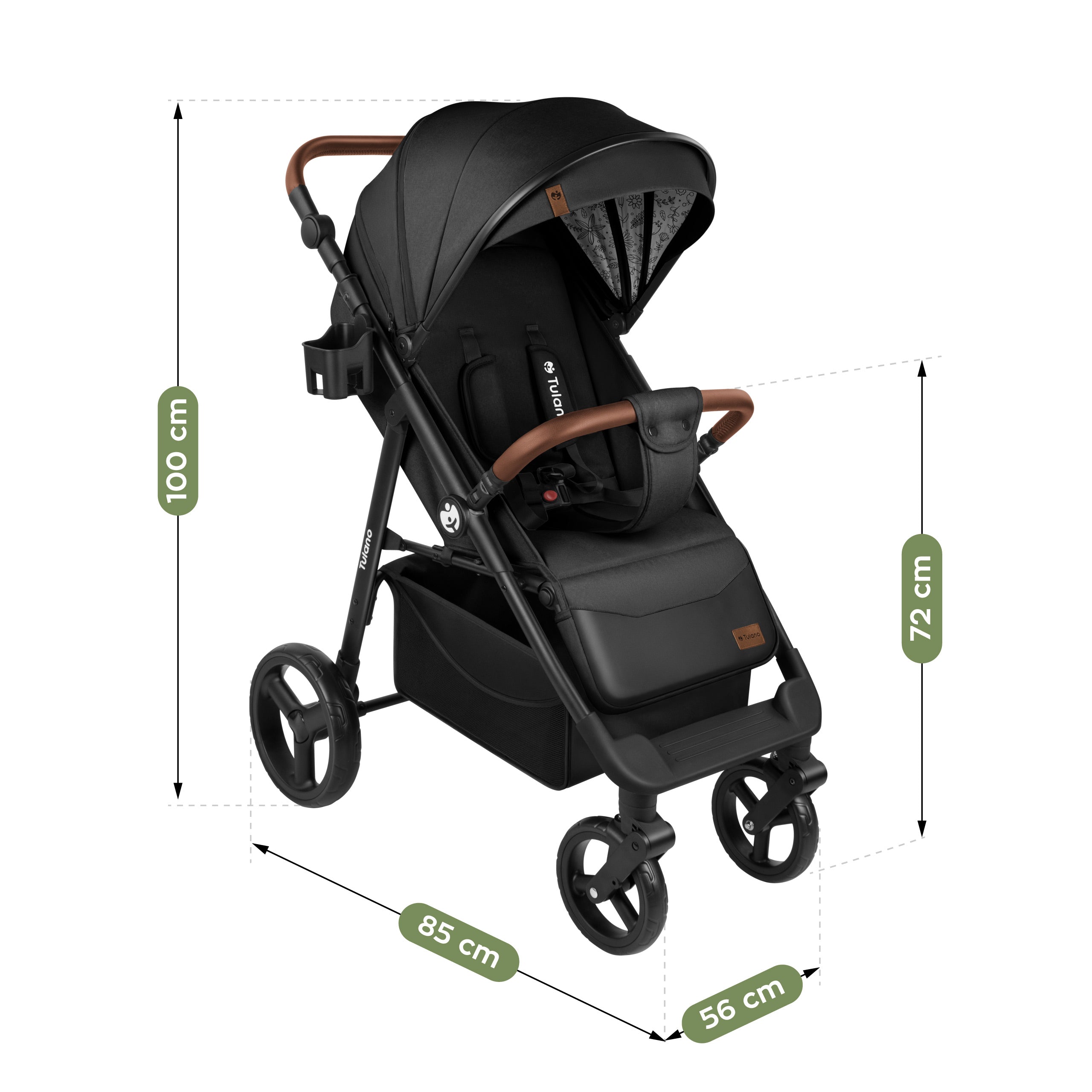 Passeggino con copertina Tulano Avignon 35 Black
