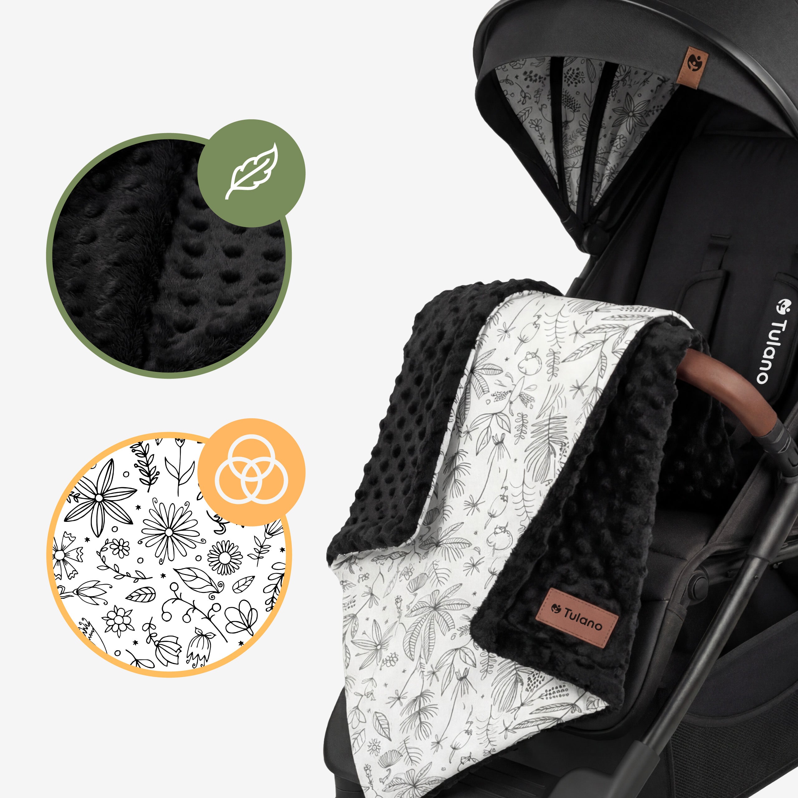 Passeggino con copertina Tulano Avignon 35 Black