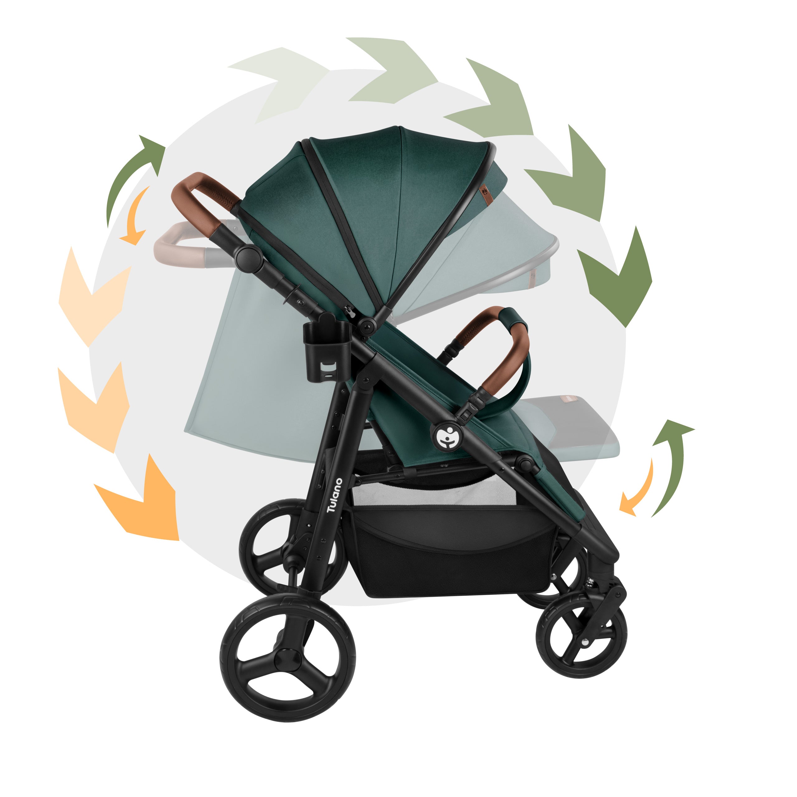 Passeggino con copertina Tulano Avignon 35 Green