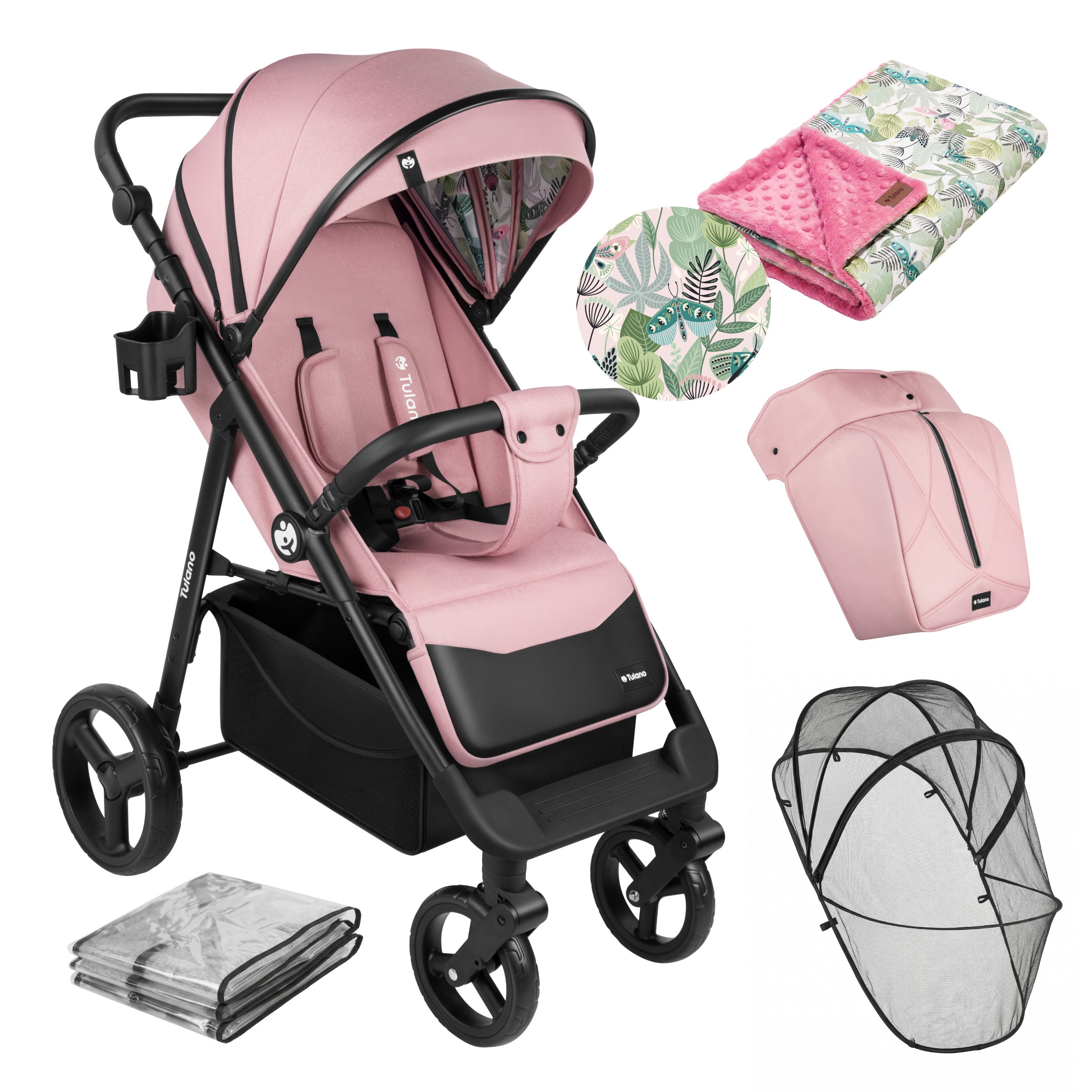 Passeggino con copertina Tulano Avignon 35 Pink