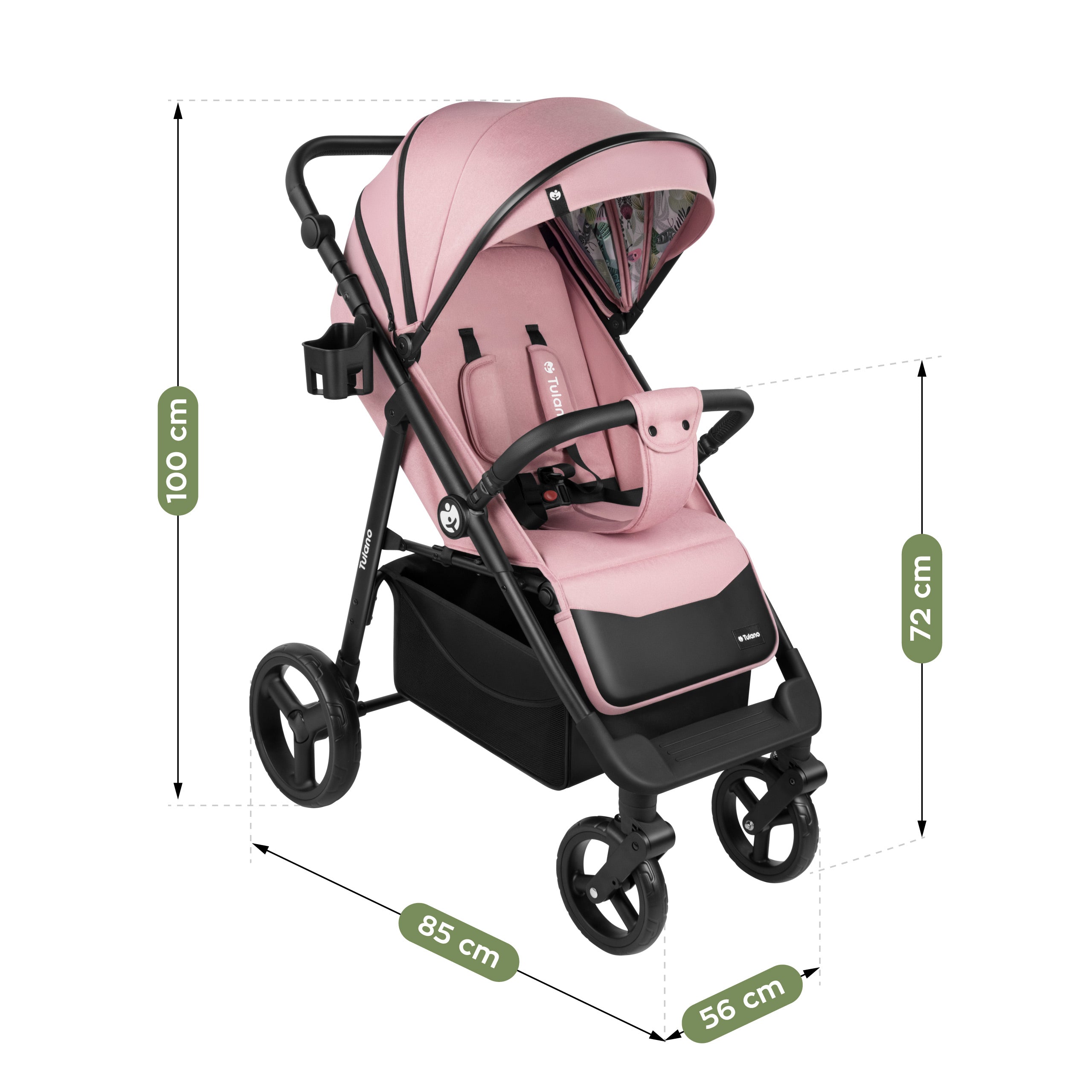 Passeggino con copertina Tulano Avignon 35 Pink