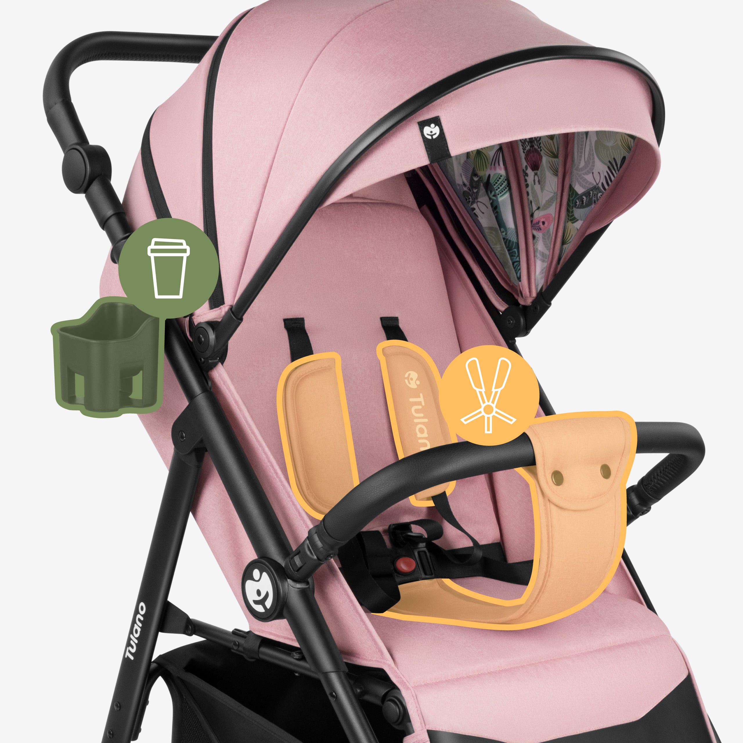 Passeggino con copertina Tulano Avignon 35 Pink
