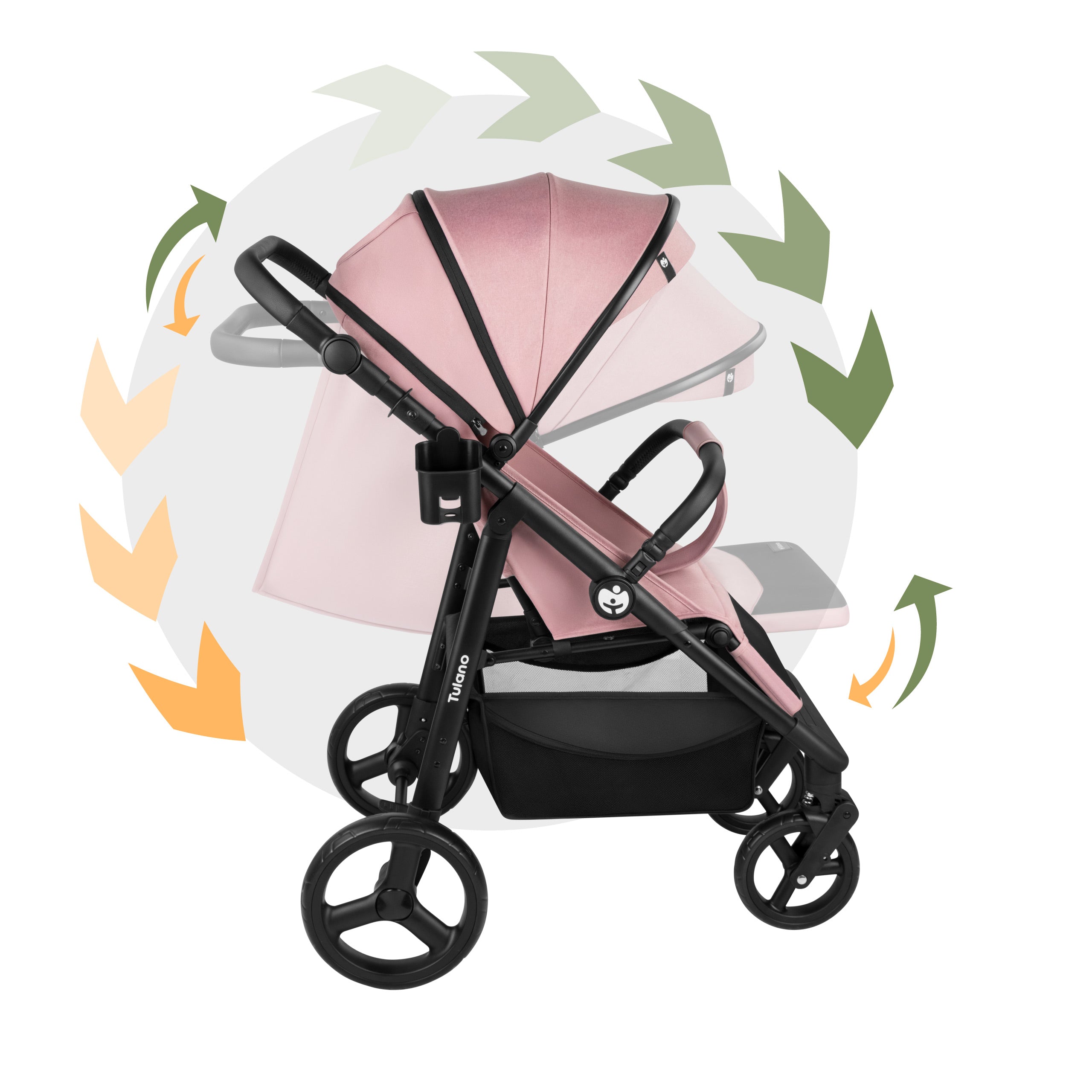 Passeggino con copertina Tulano Avignon 35 Pink