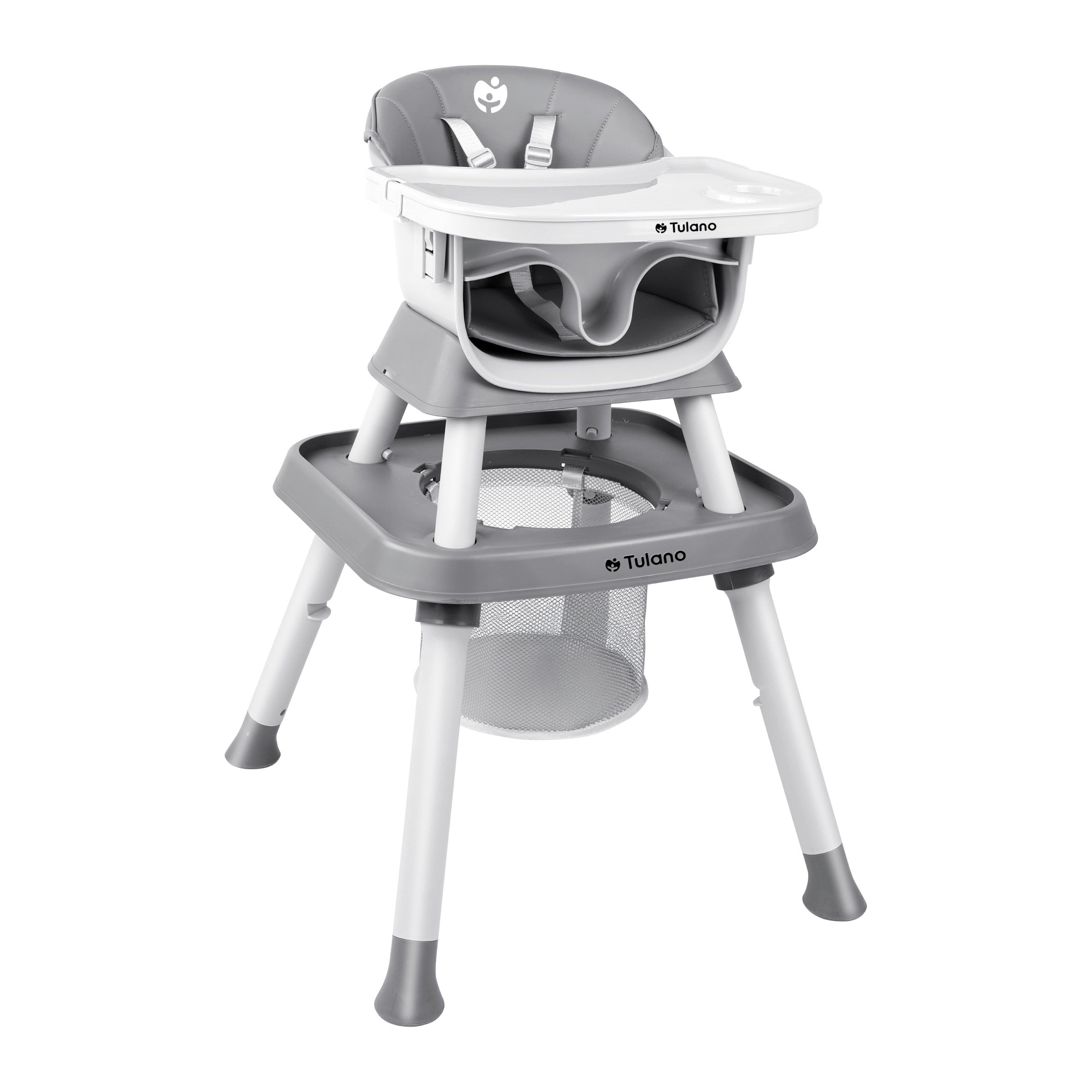 Seggiolone in plastica 9 in 1 Tulano Morsel 50 Grey