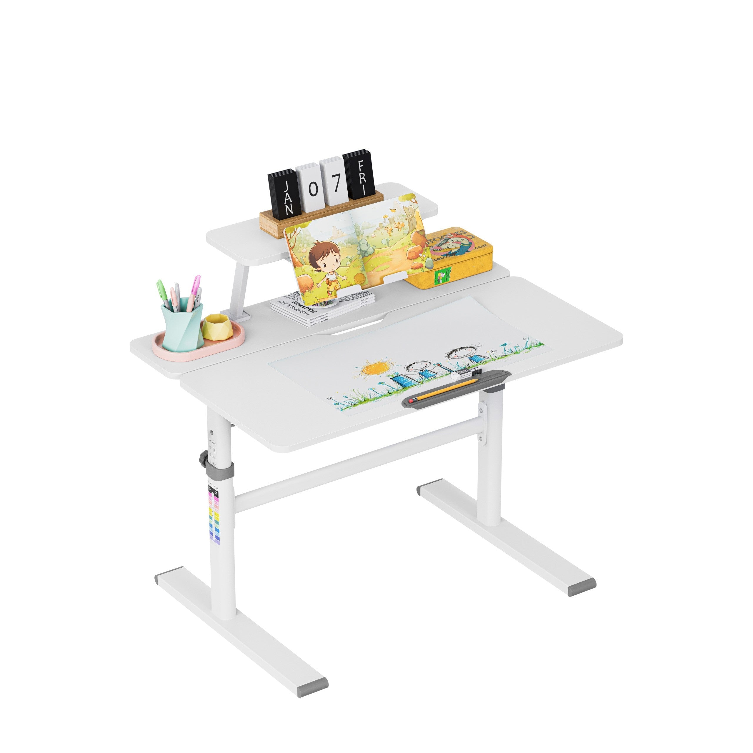 OUTLET Scrivania per bambini regolabile Mark Adler Study 3.7 Grey