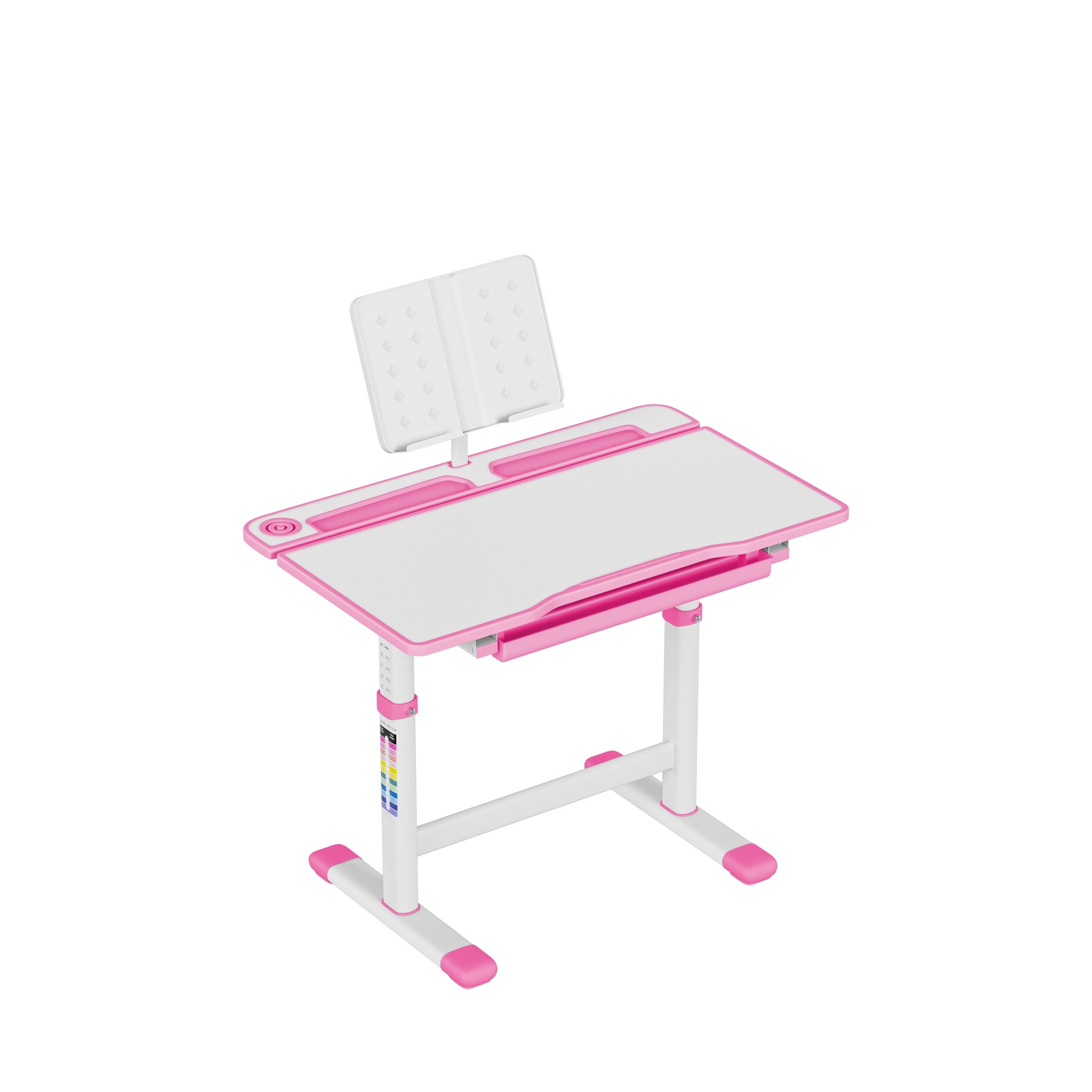 Scrivania ergonomica per bambini Mark Adler Study 3.0 Pink 66 cm