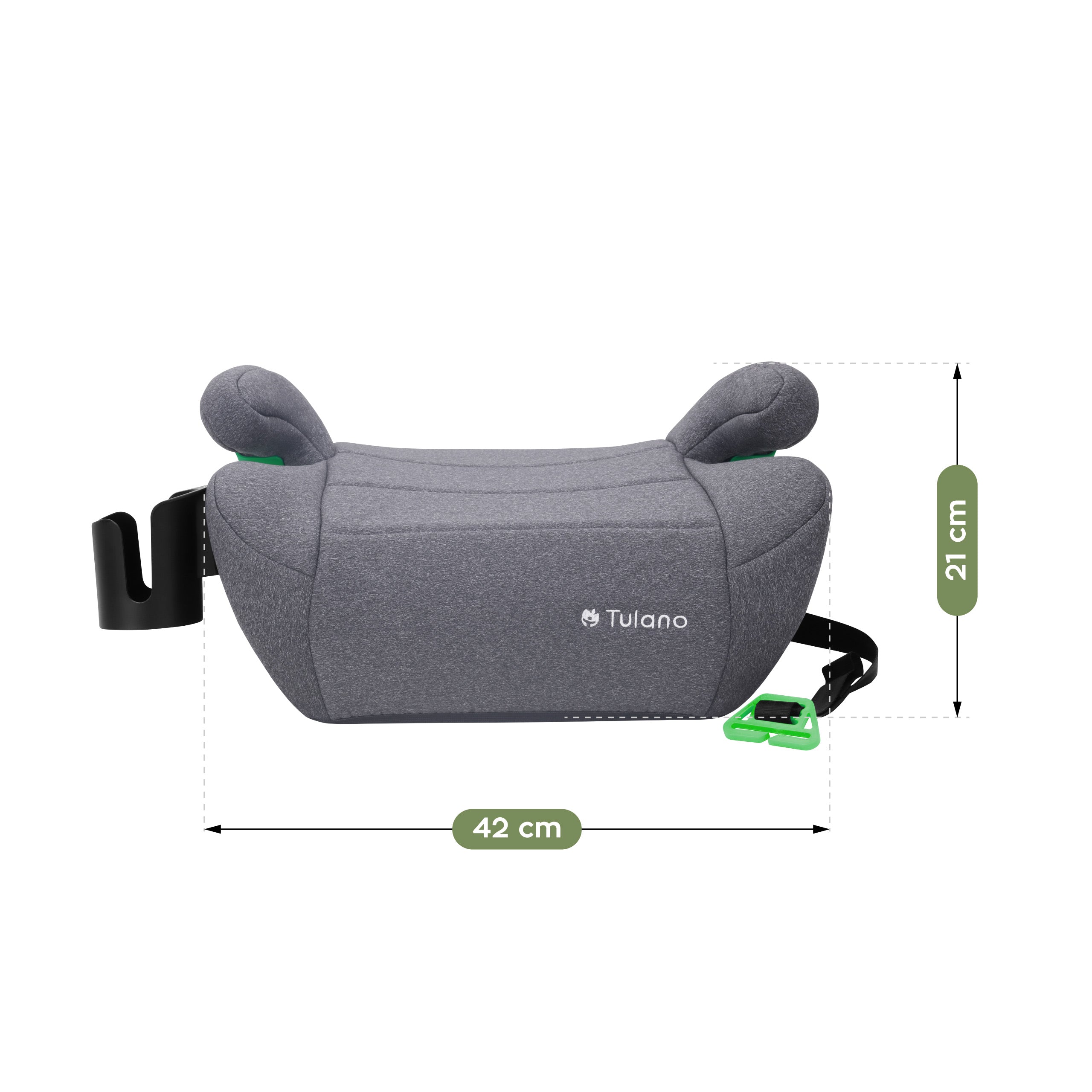 Seggiolino auto con base Tulano Cabby 25 Grey 125-150 cm I-Size