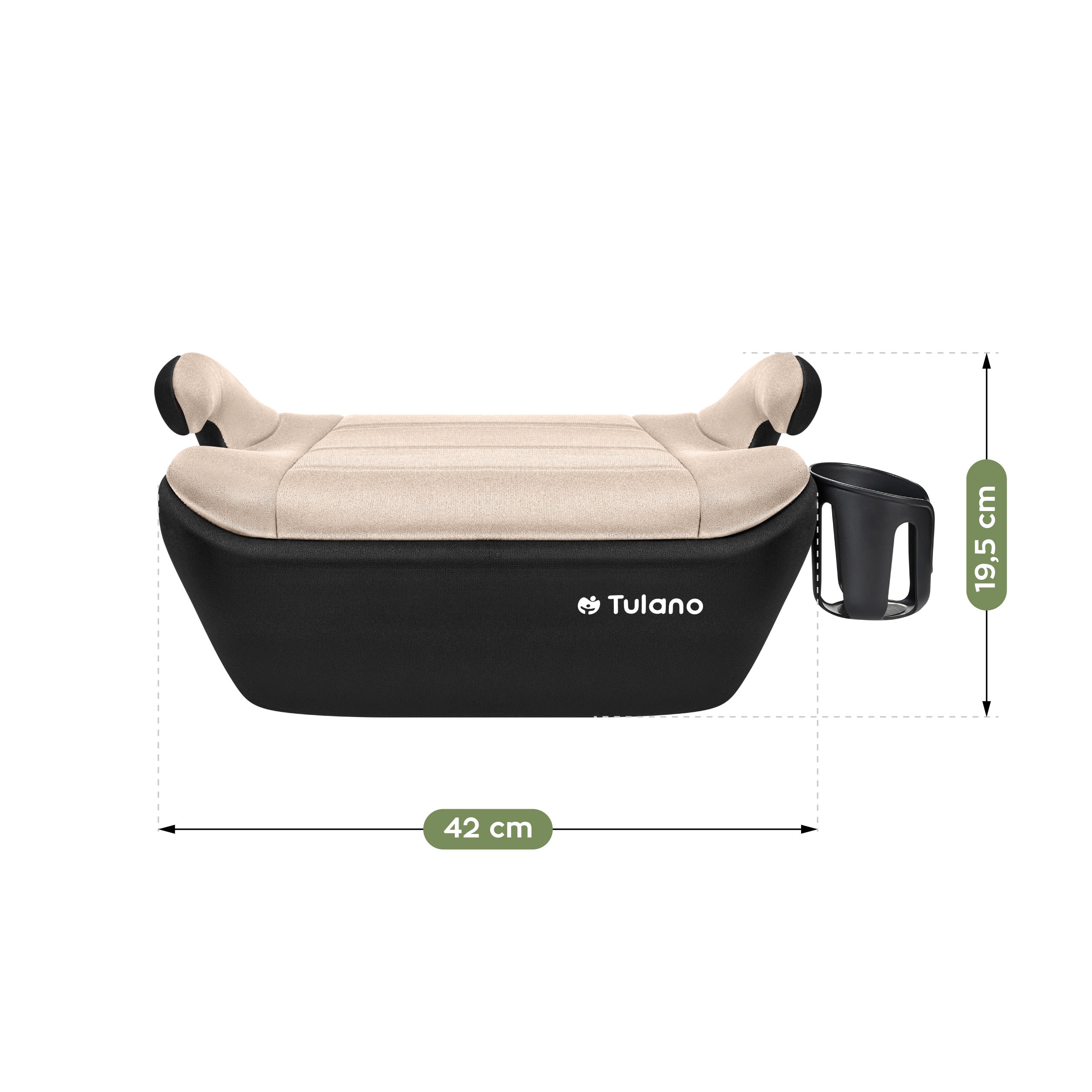 Seggiolino auto con base Tulano Cabby 30 Beige-Nero