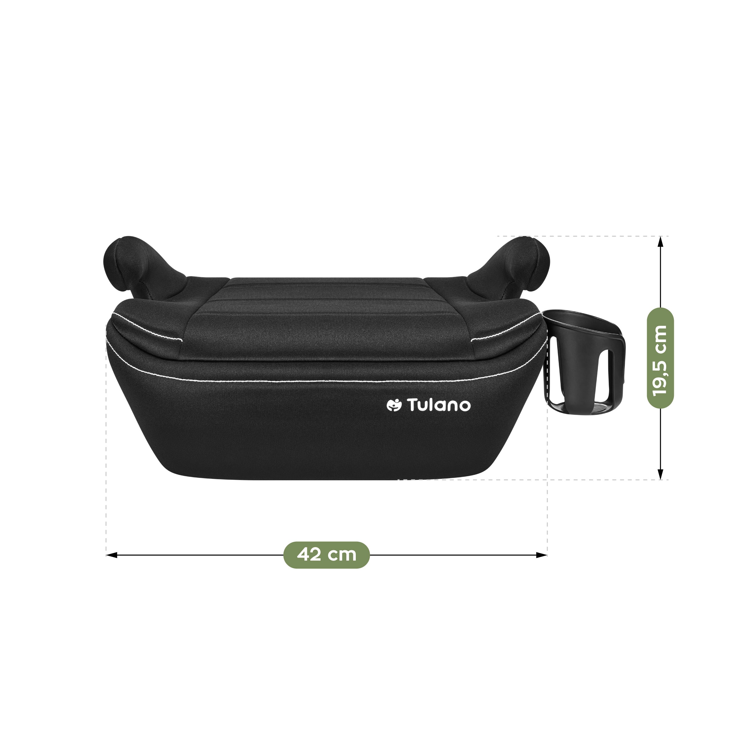Seggiolino auto con base Tulano Cabby 30 Black 125-150 cm I-Size
