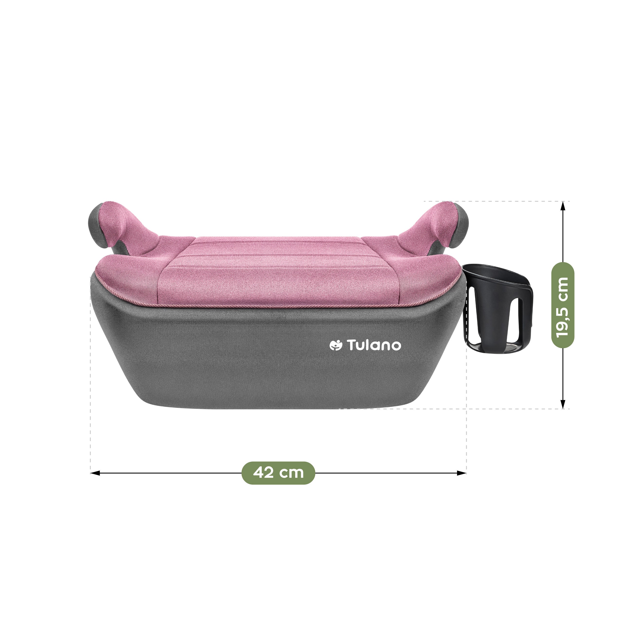 Seggiolino auto con base Tulano Cabby 30 Rosa-Grigio
